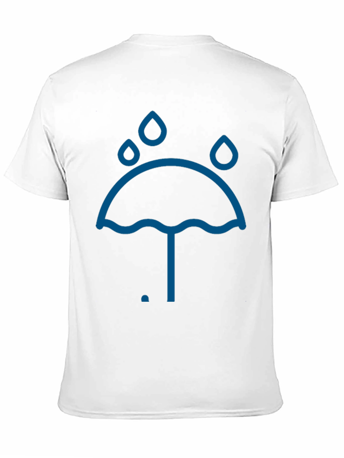 Umbrella Raindrops Graphic T-Shirt - Stylish Comfort