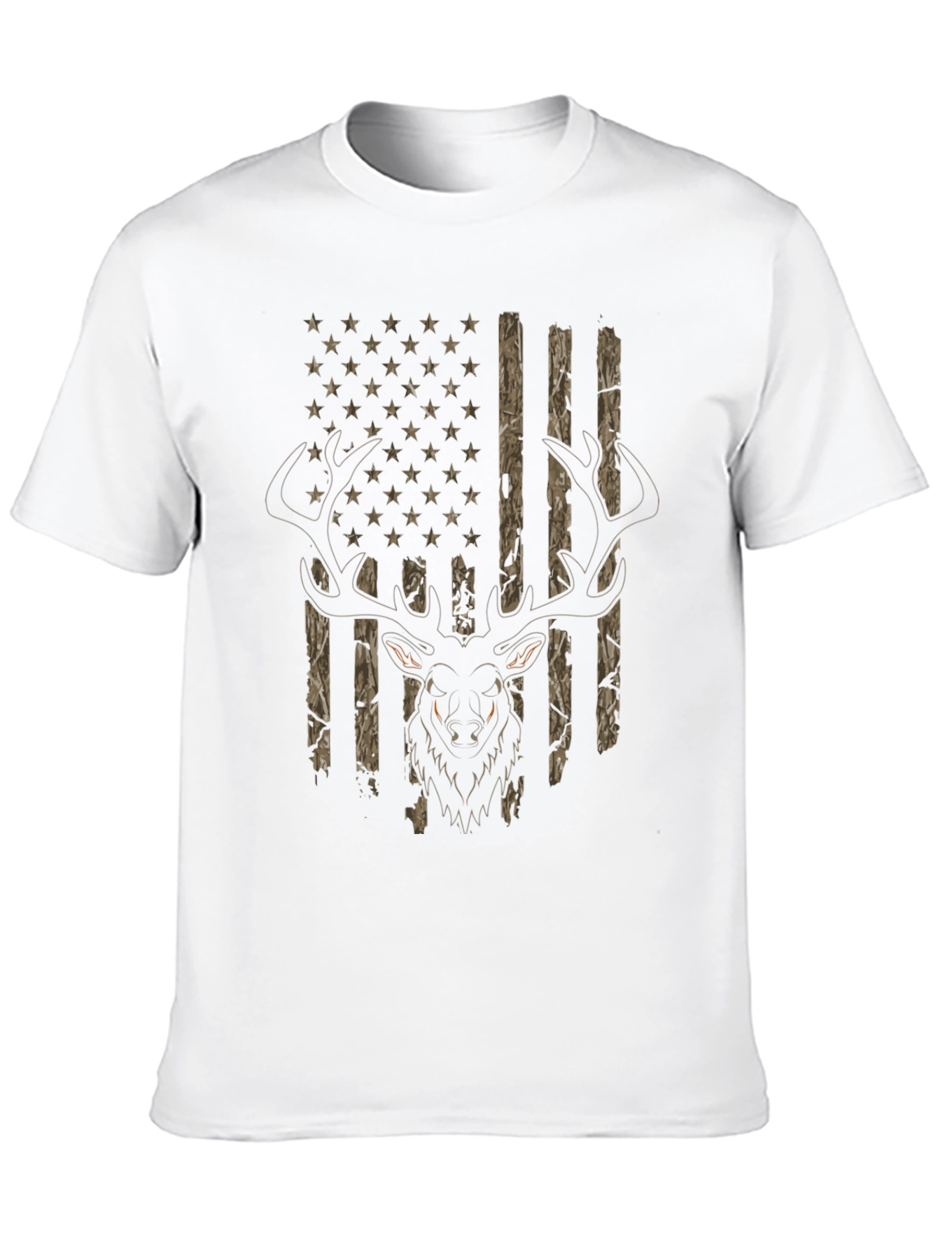 Deer Hunting USA Flag T-Shirt
