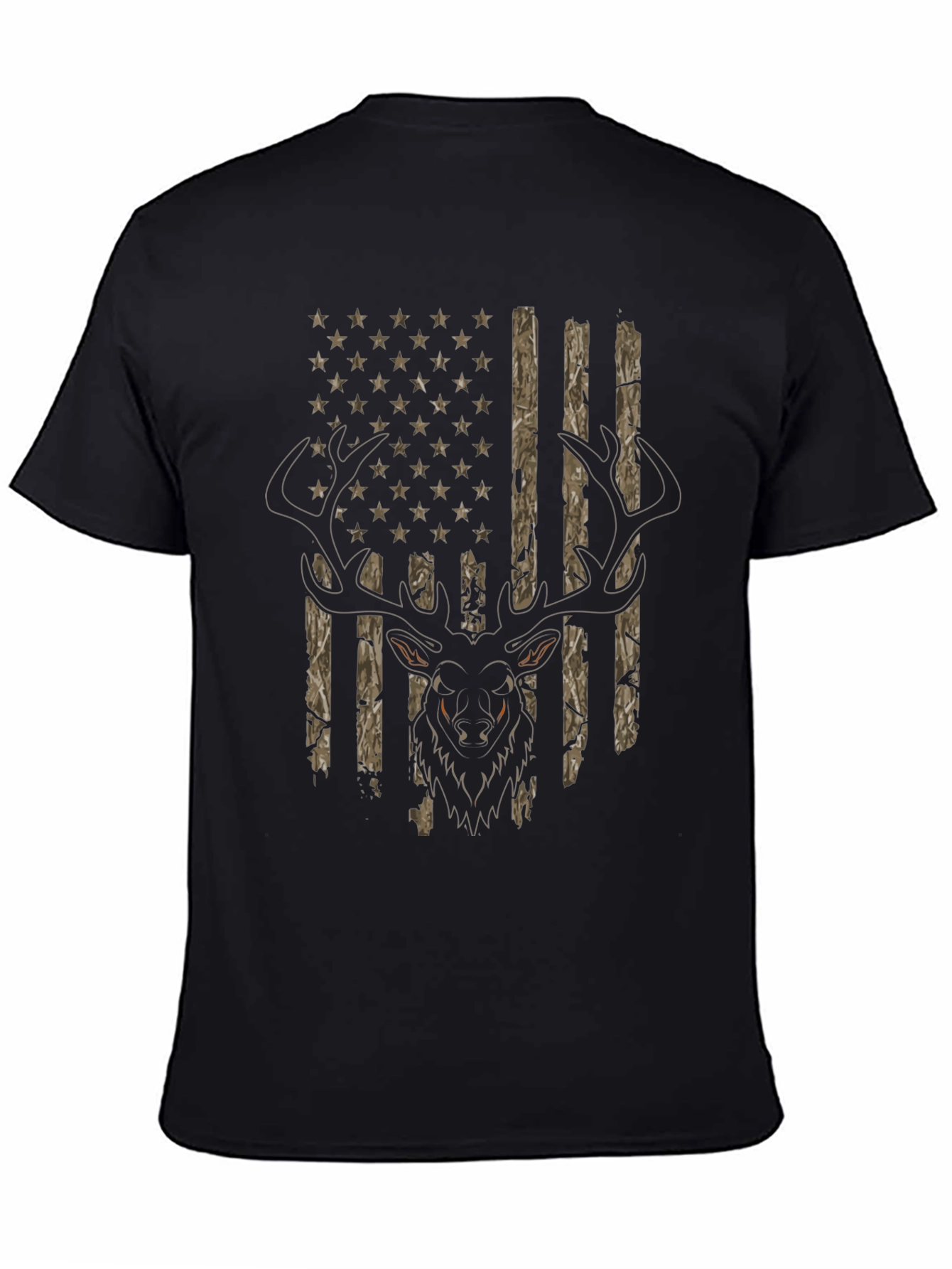 Deer Hunting USA Flag T-Shirt