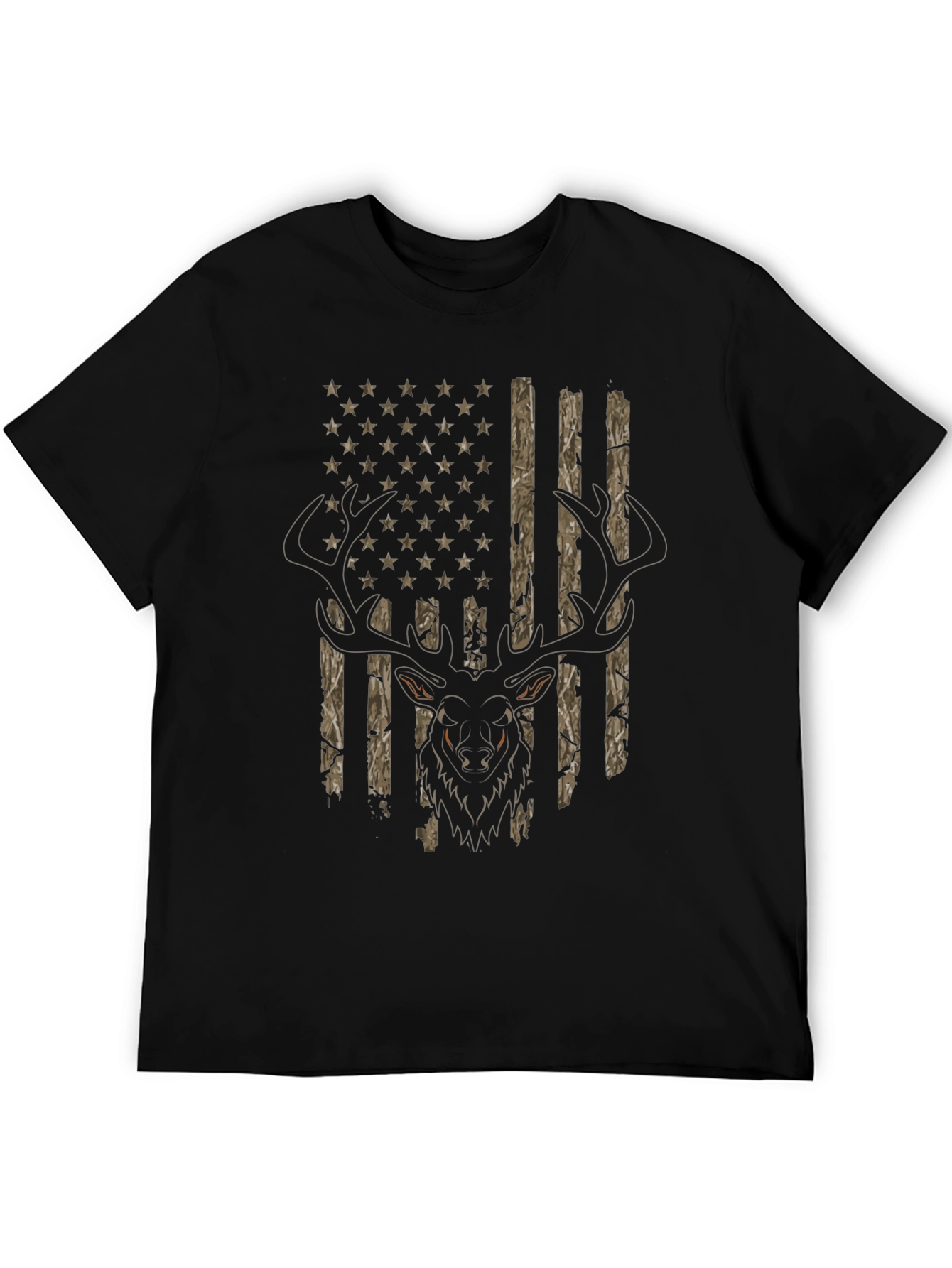 Deer Hunting USA Flag T-Shirt