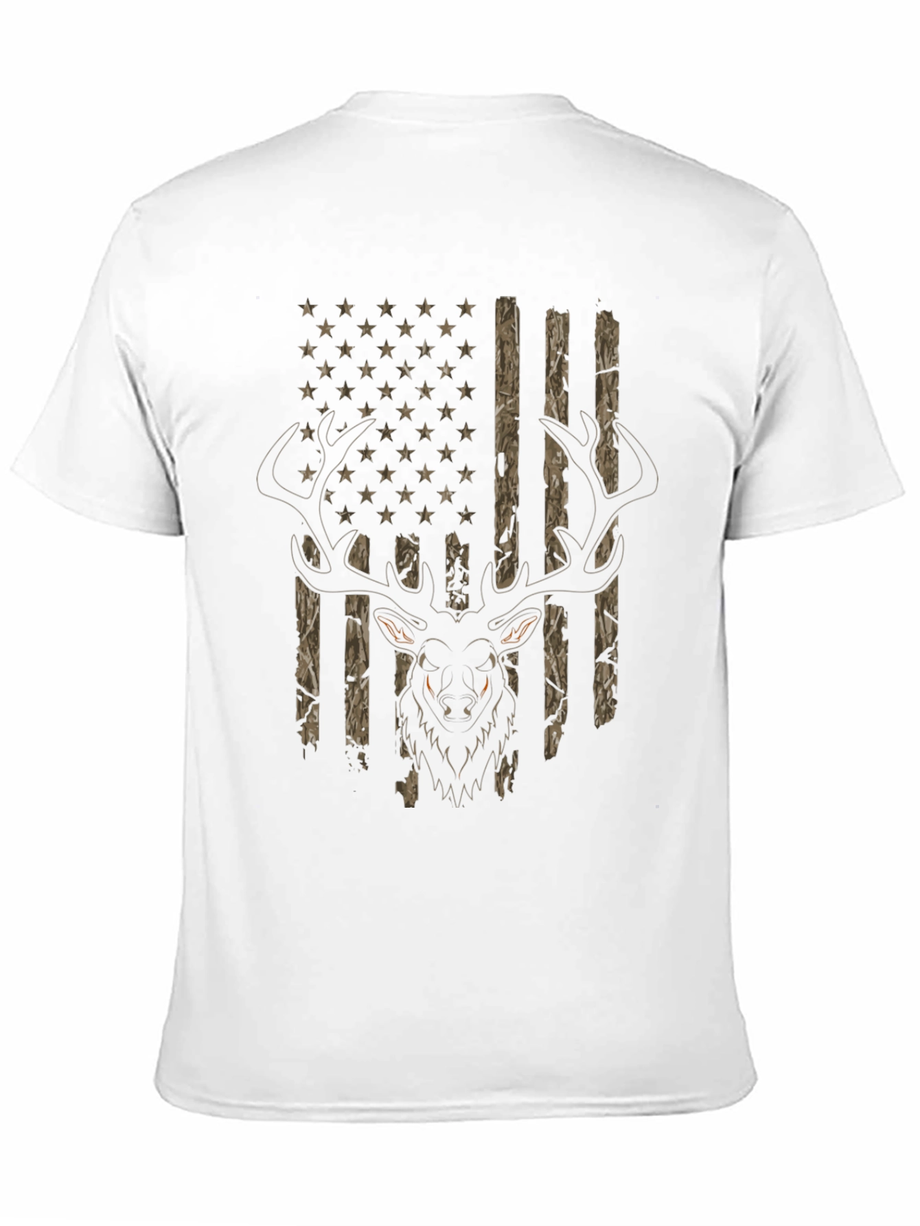 Deer Hunting USA Flag T-Shirt