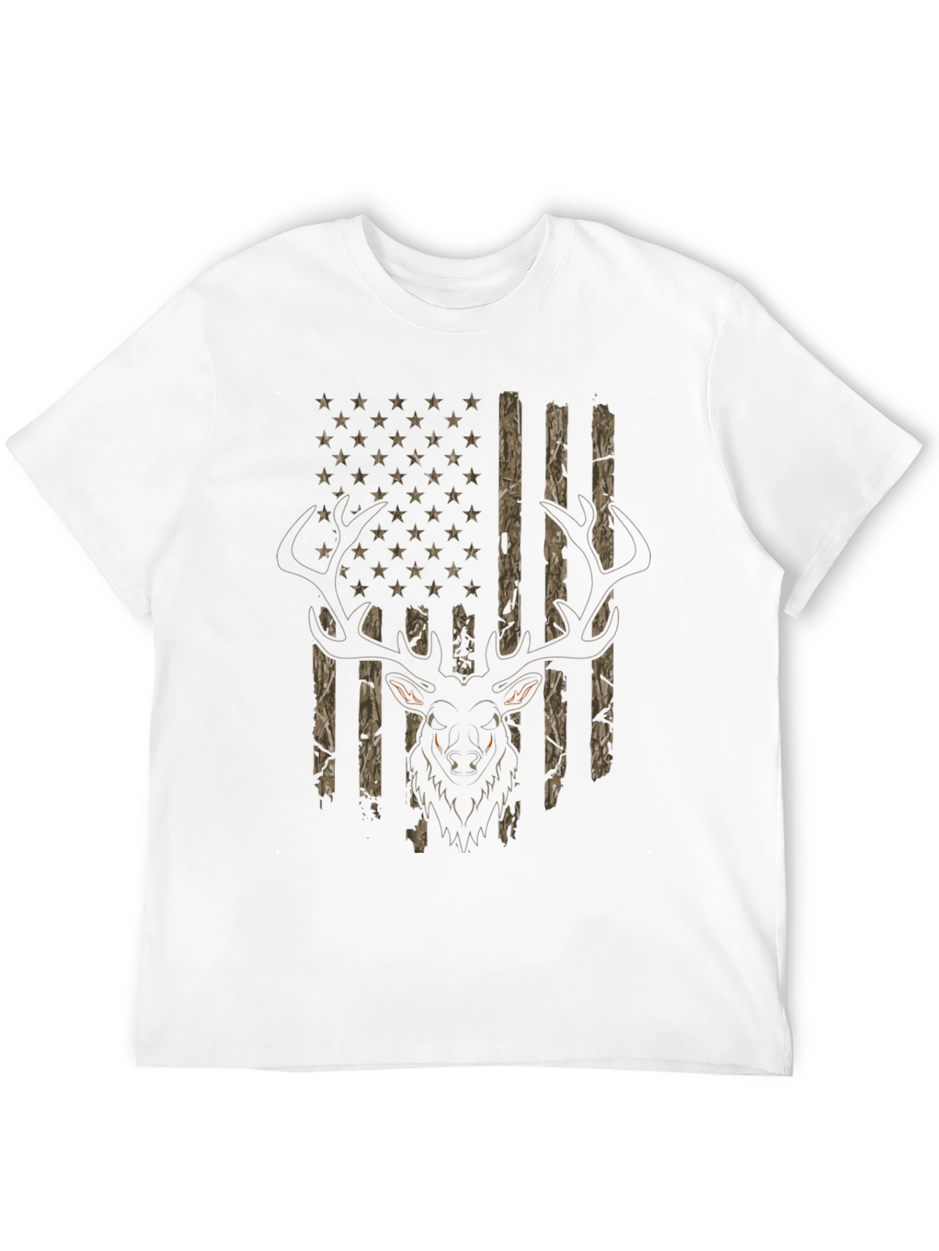 Deer Hunting USA Flag T-Shirt