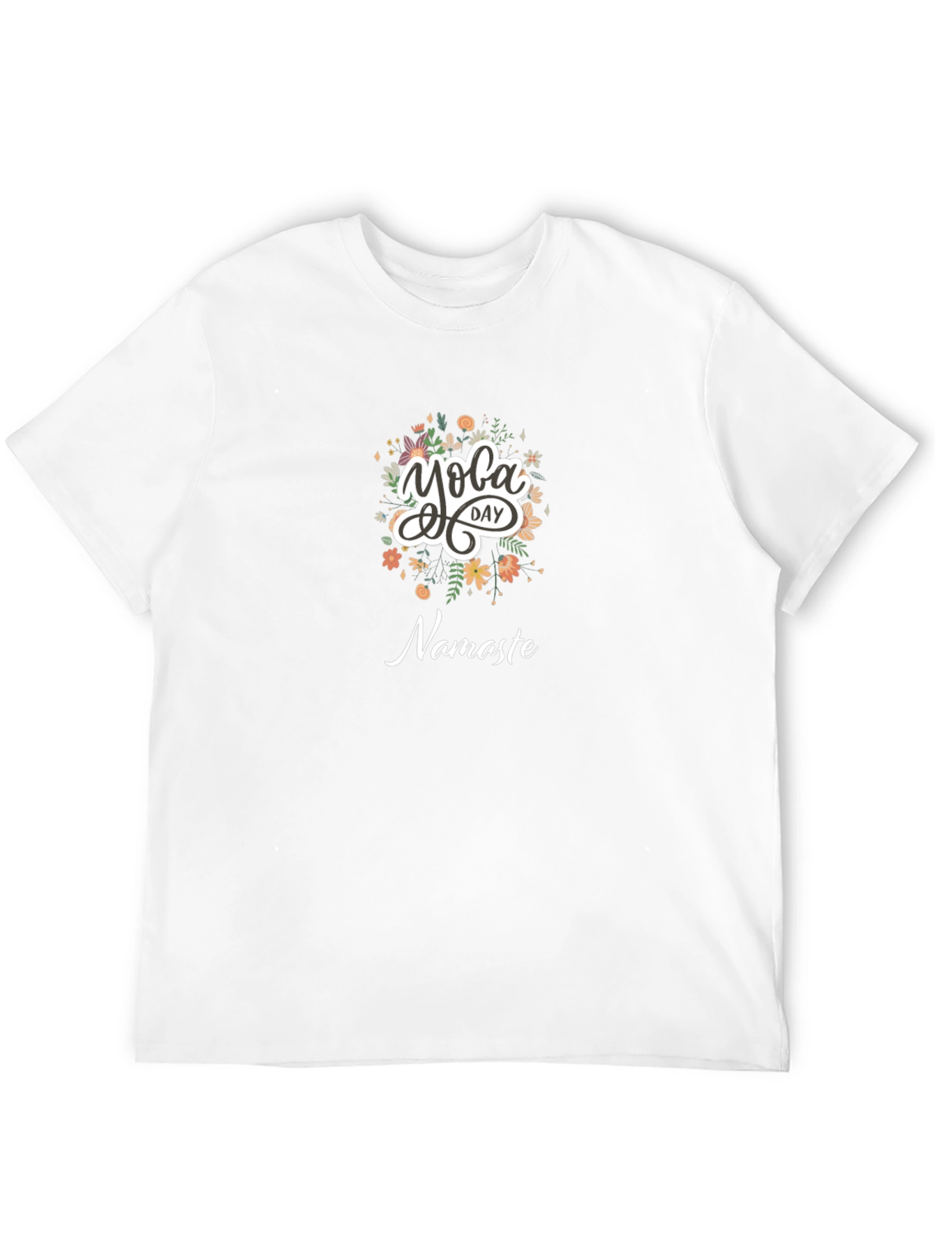 Yoga Day Namaste Black T-Shirt