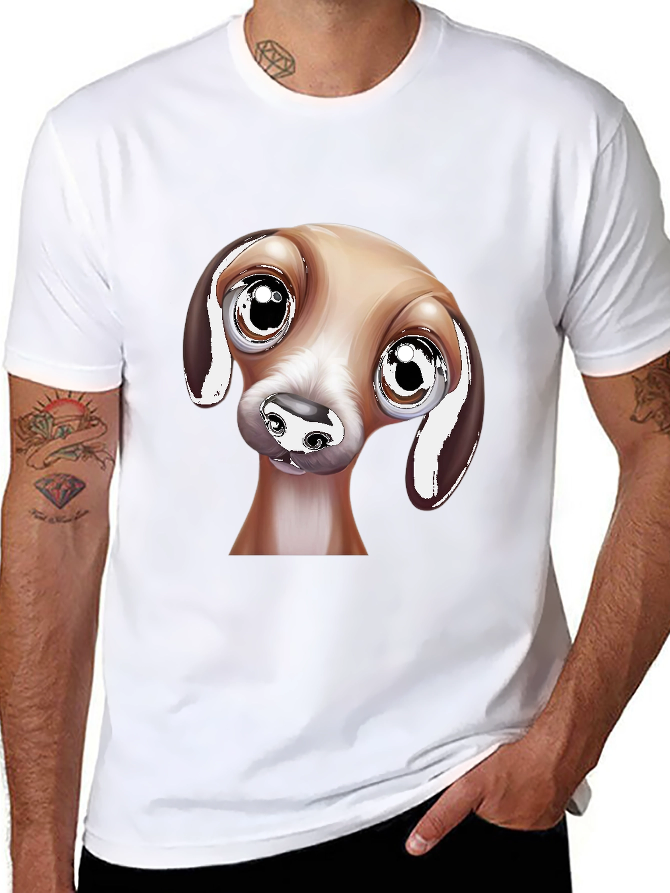 Cute Dog Graphic Tee - Funny Animal Lover T-Shirt