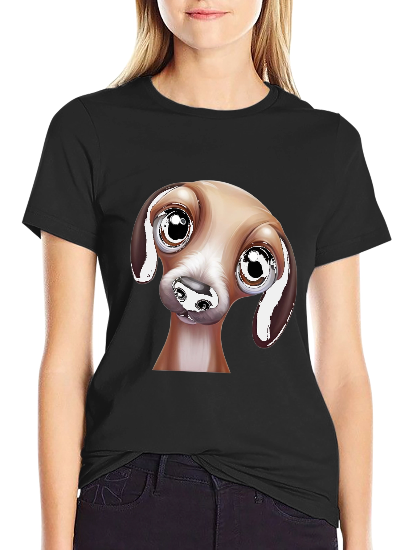 Cute Dog Graphic Tee - Funny Animal Lover T-Shirt