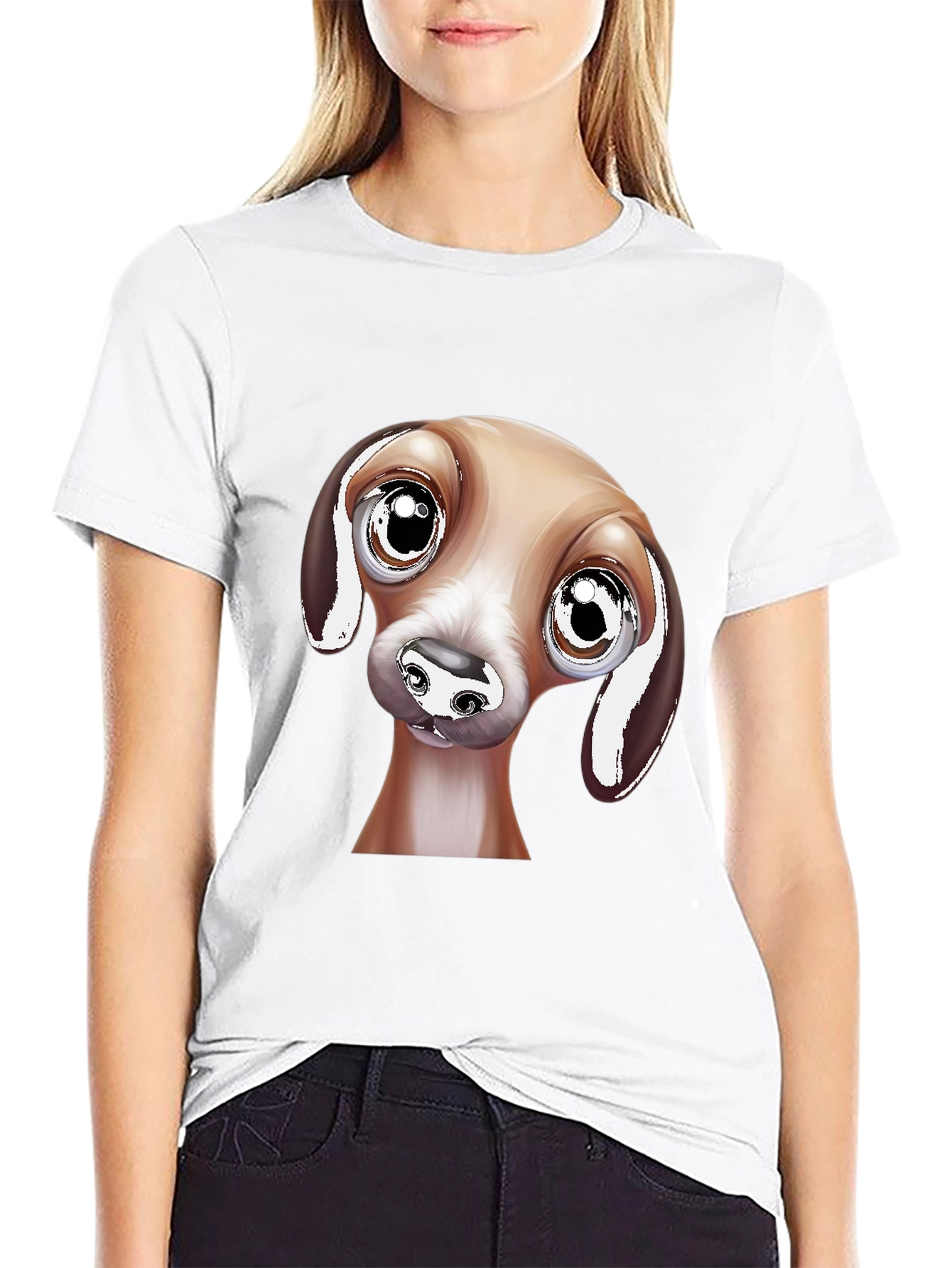 Cute Dog Graphic Tee - Funny Animal Lover T-Shirt