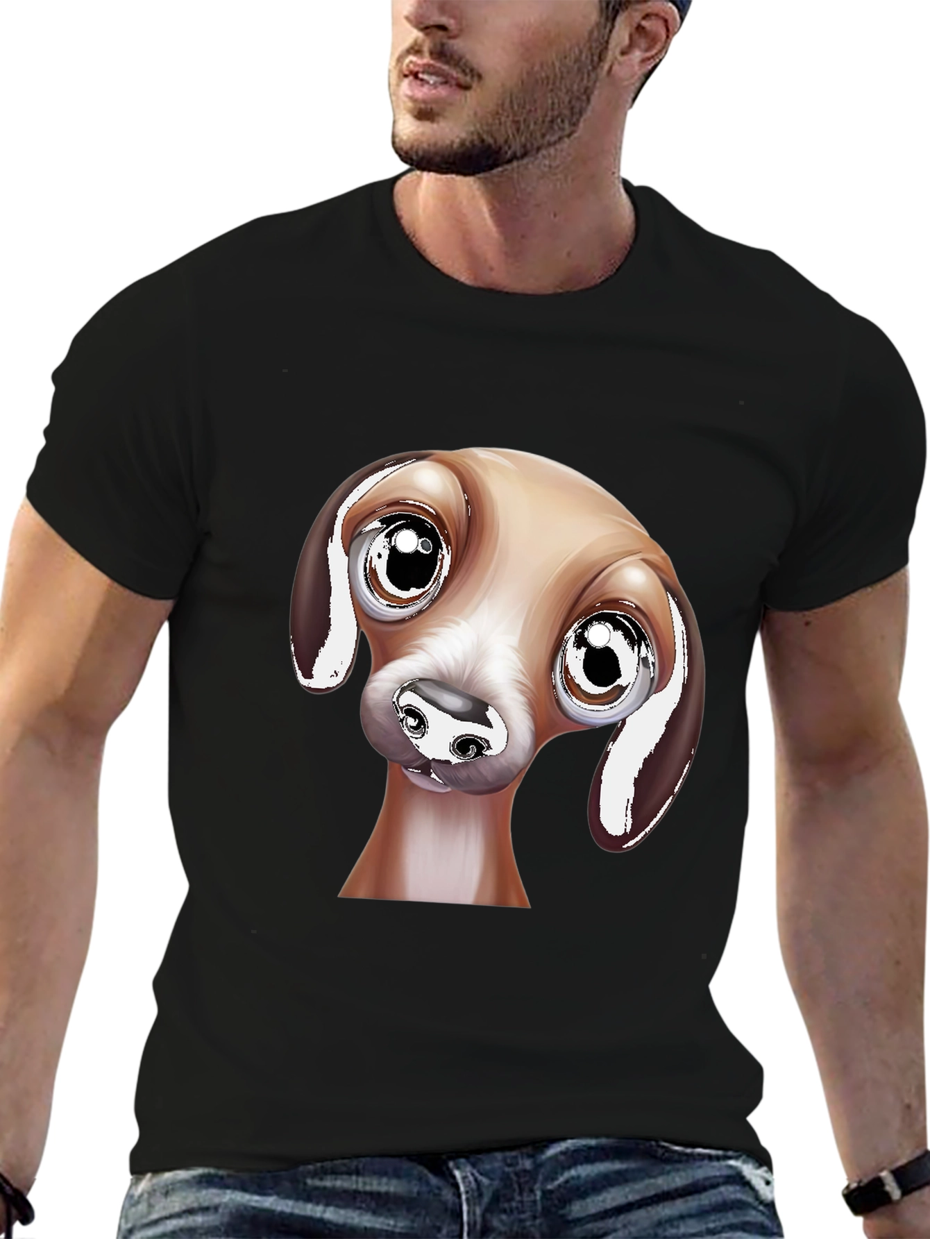 Cute Dog Graphic Tee - Funny Animal Lover T-Shirt