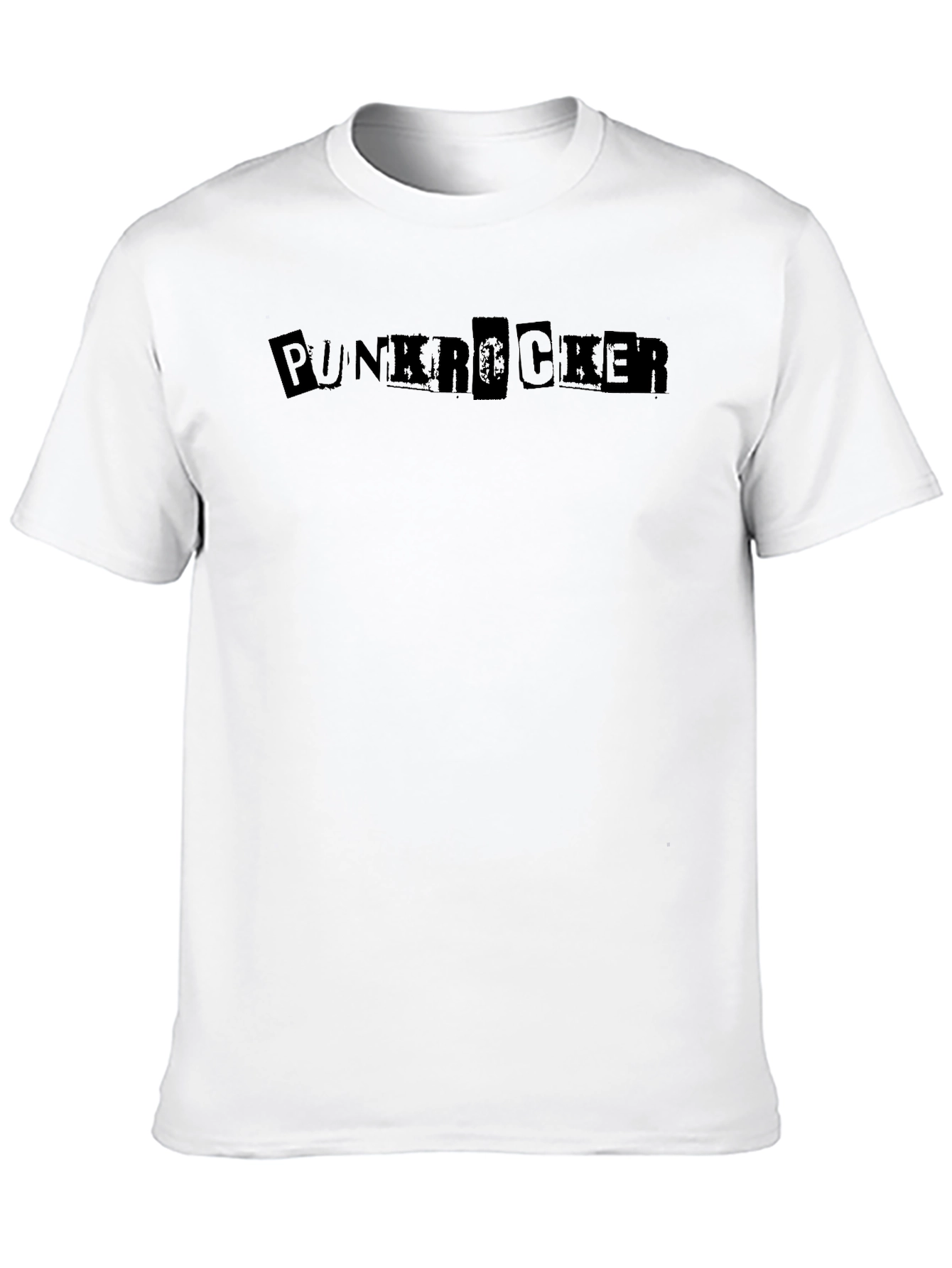 Punk Rocker Graphic Black T-Shirt