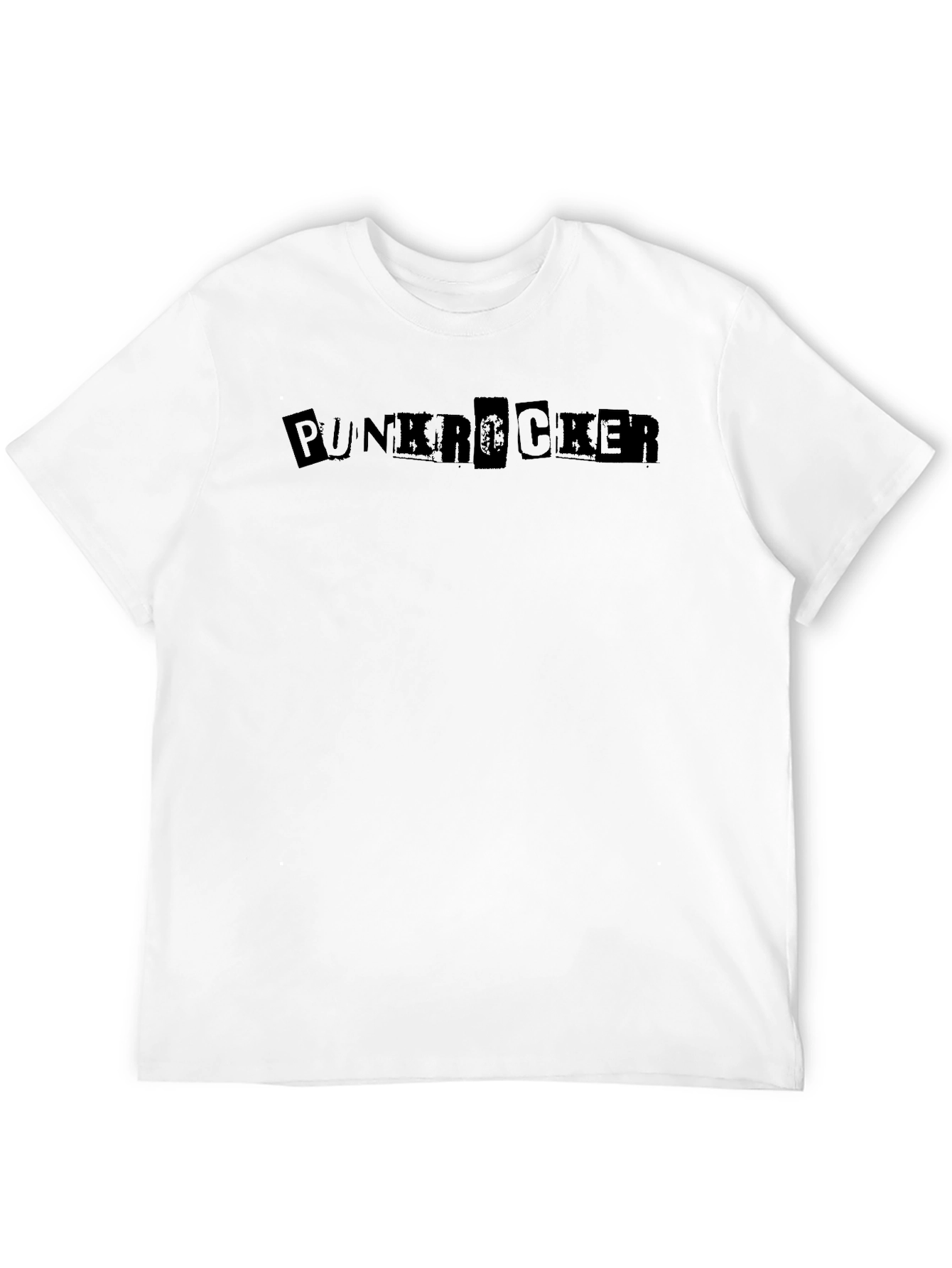 Punk Rocker Graphic Black T-Shirt