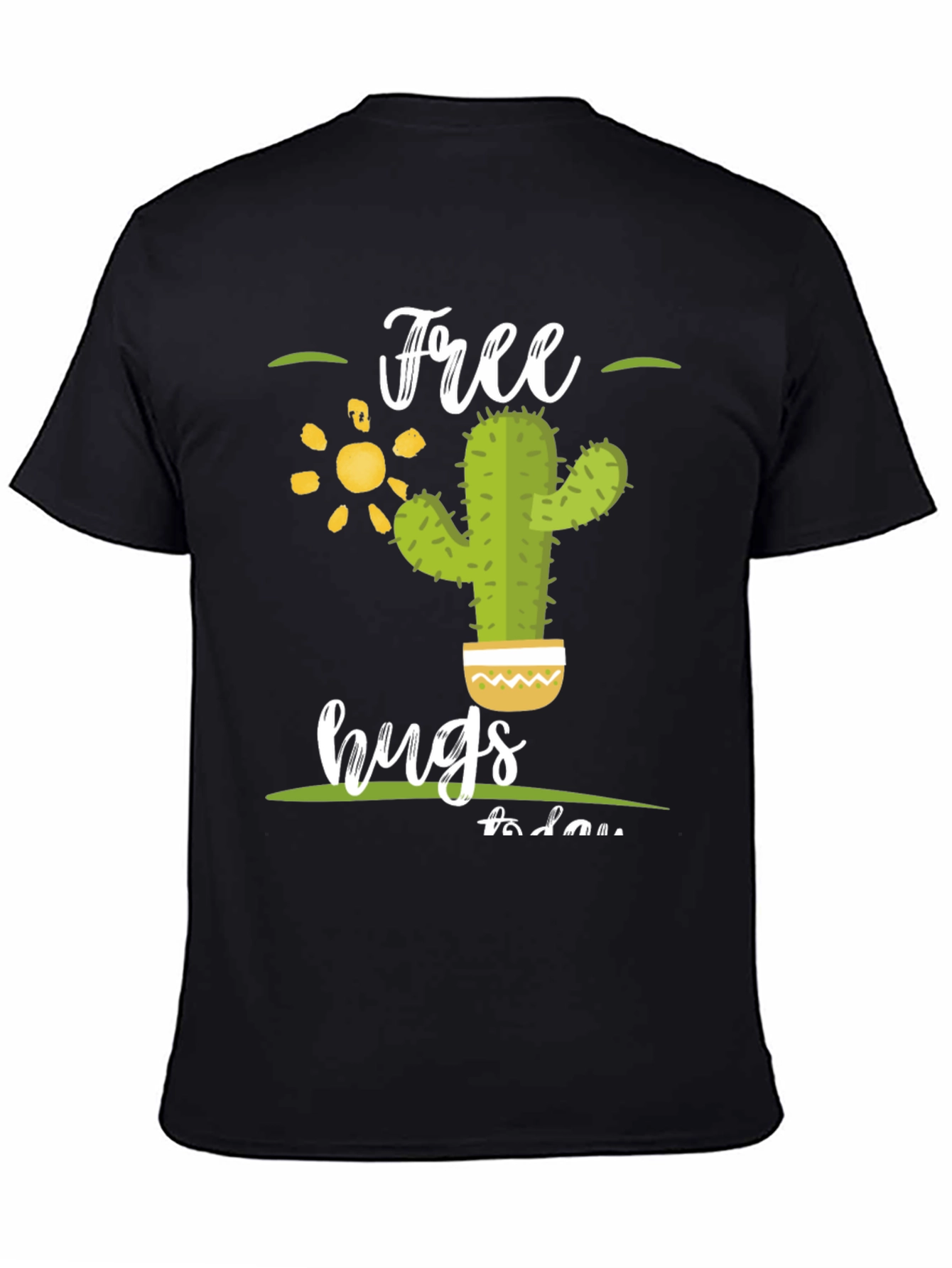 Free Hugs Cactus T-Shirt - Novelty Graphic Tee