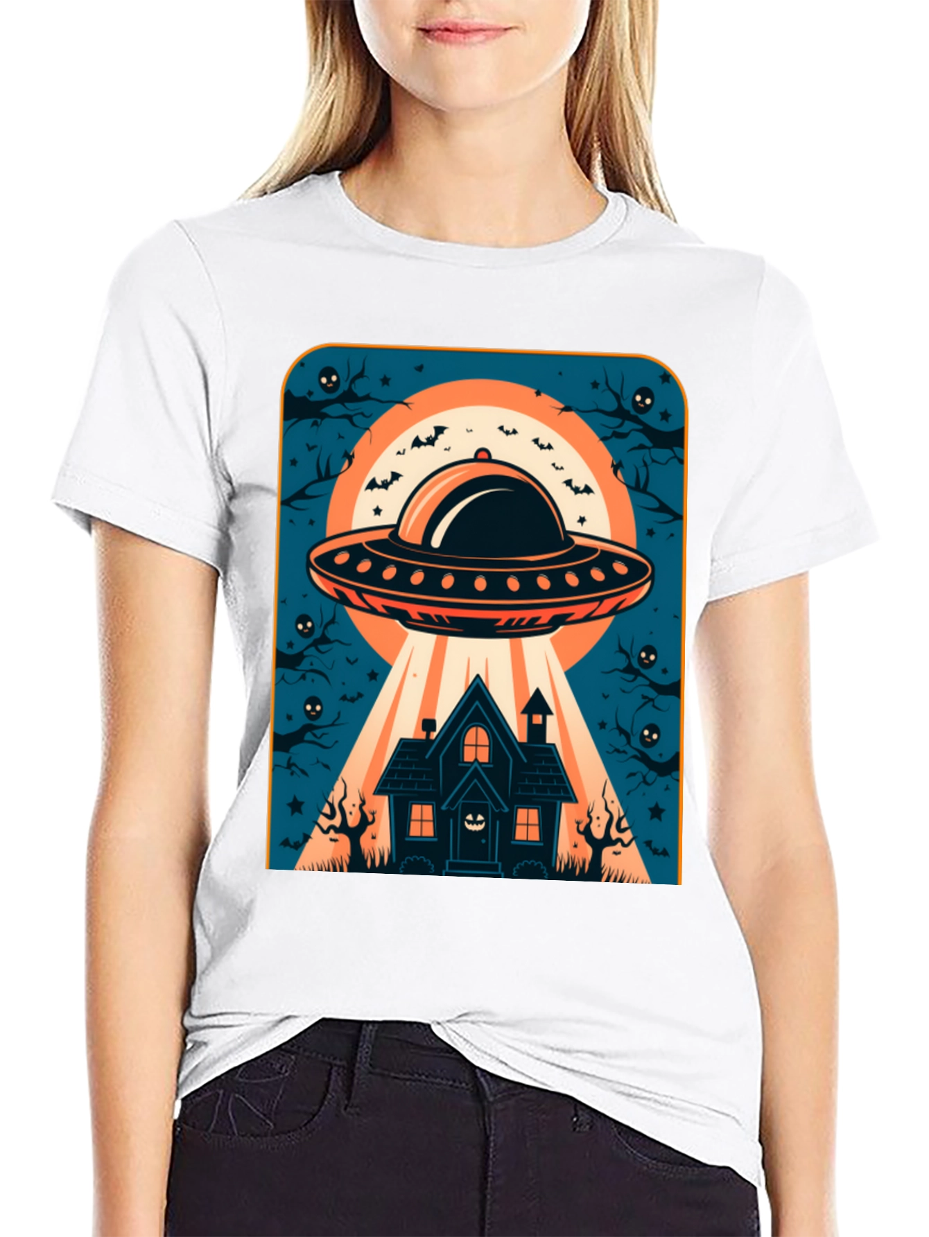 UFO Abduction Halloween T-Shirt