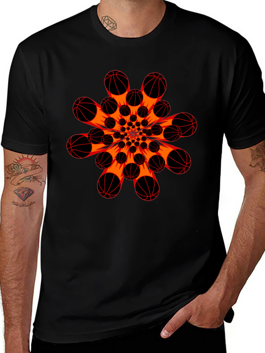 Basketball Burst Graphic T-Shirt