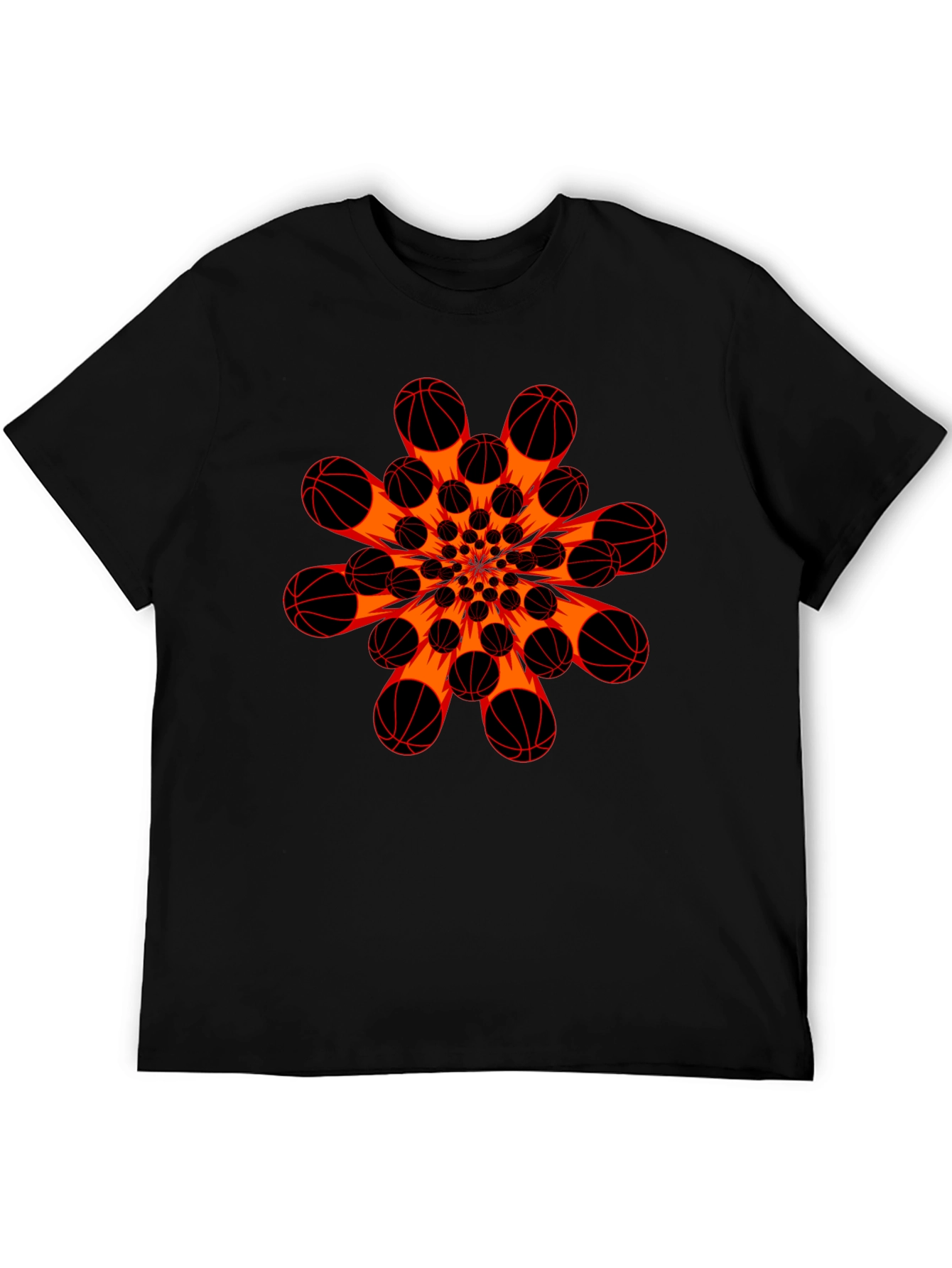 Basketball Burst Graphic T-Shirt