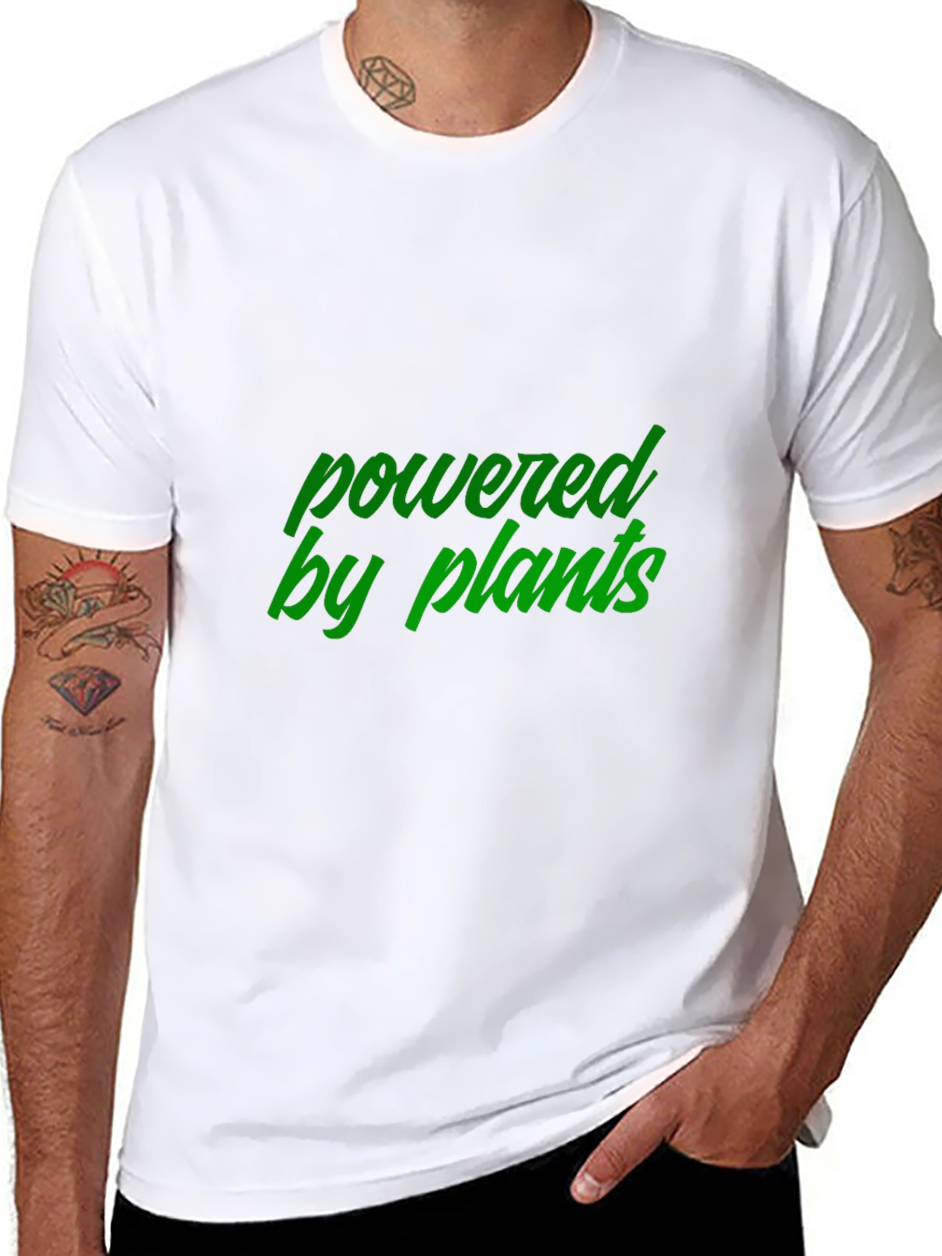 Powered by Plants Black T-Shirt