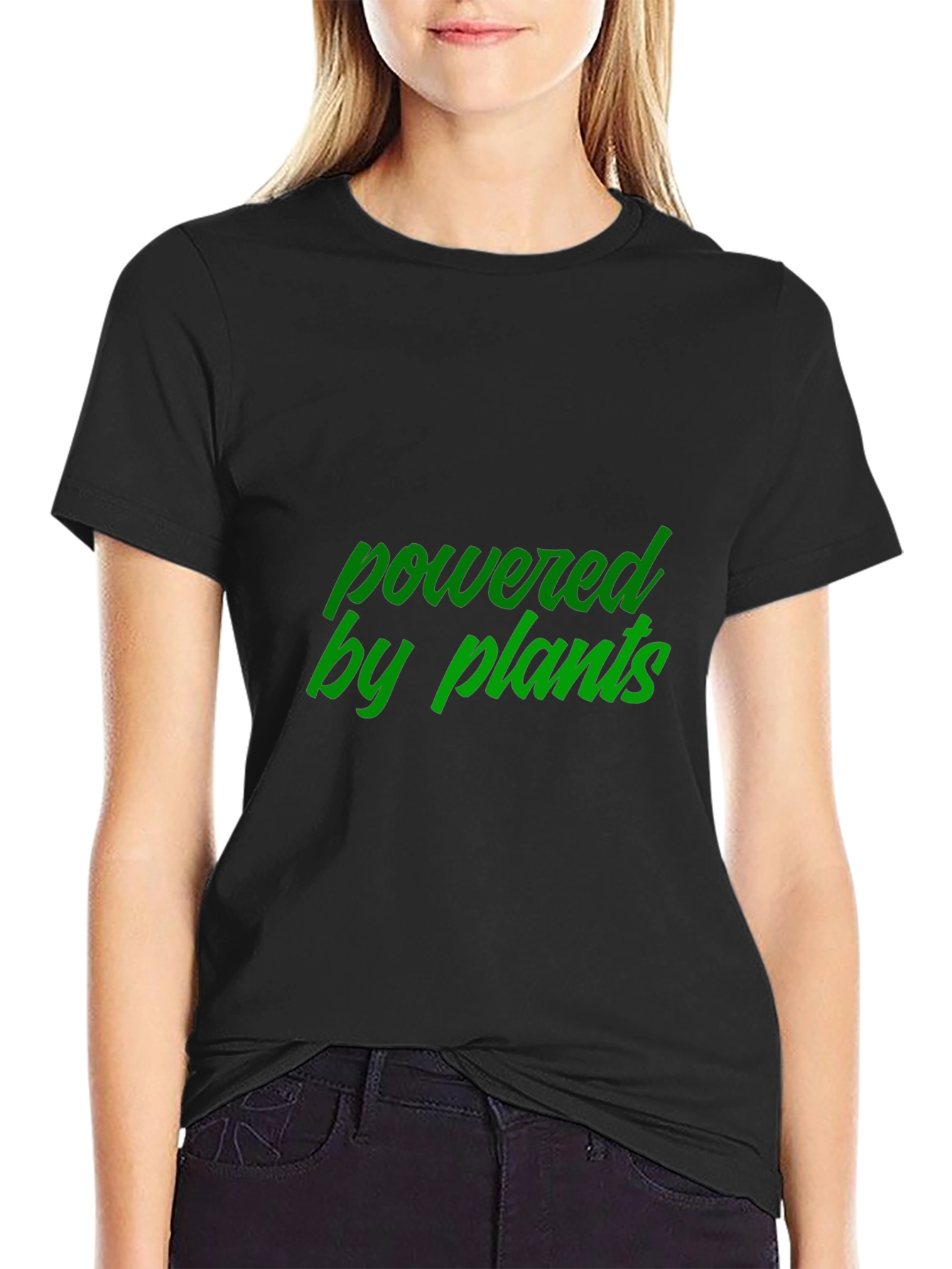 Powered by Plants Black T-Shirt