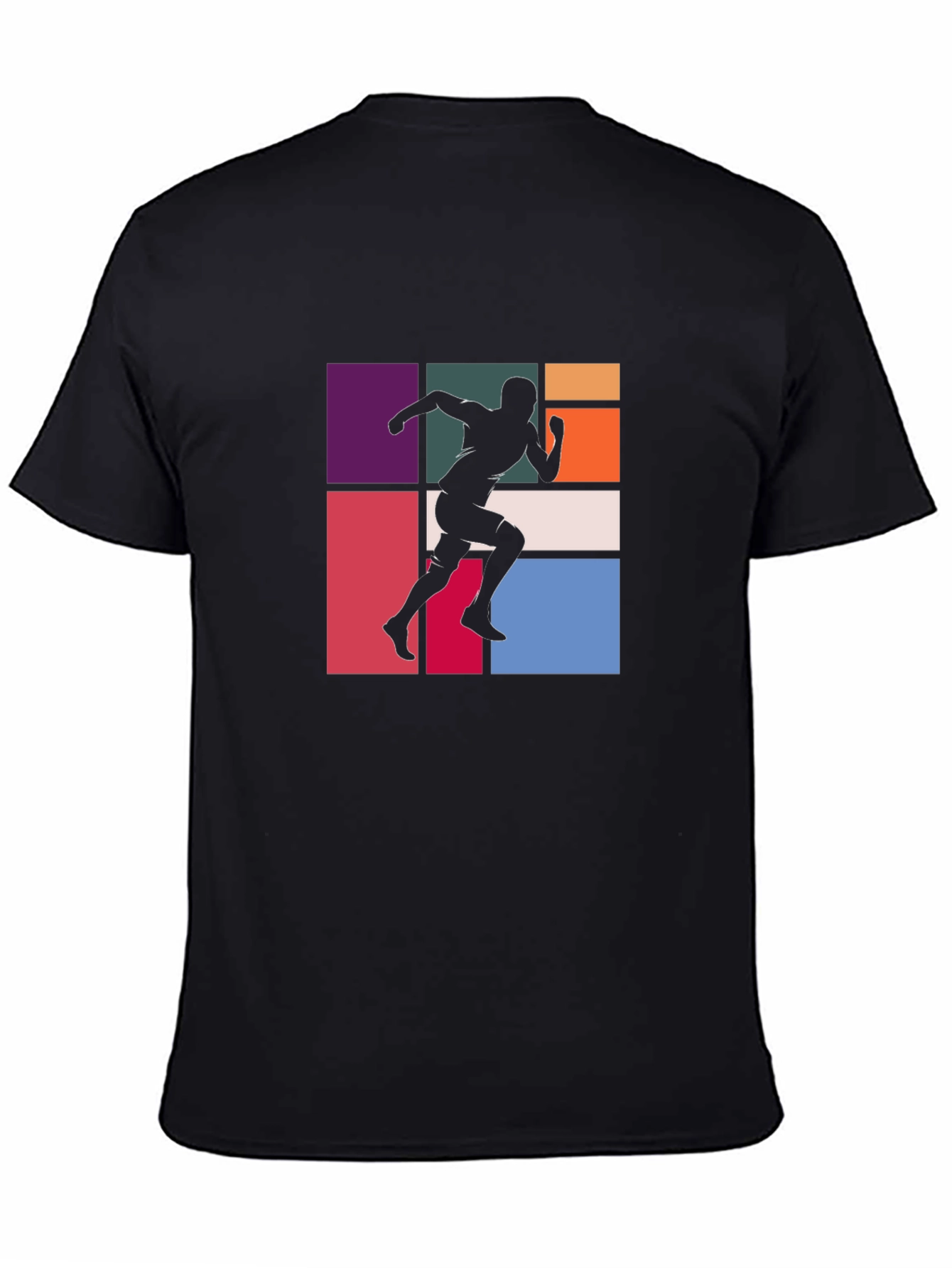 Runner Silhouette Graphic Tee - Stylish Black T-Shirt