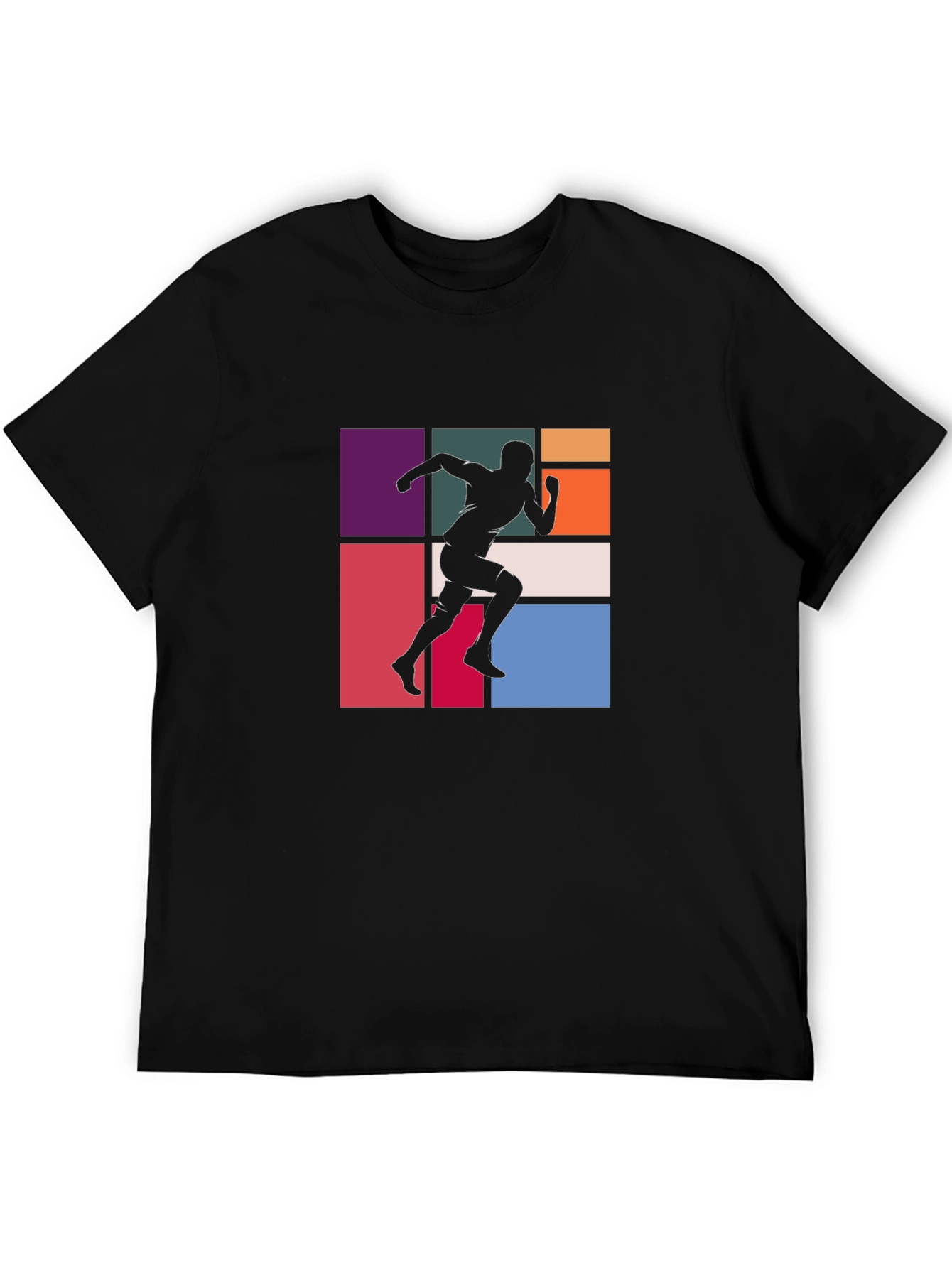 Runner Silhouette Graphic Tee - Stylish Black T-Shirt