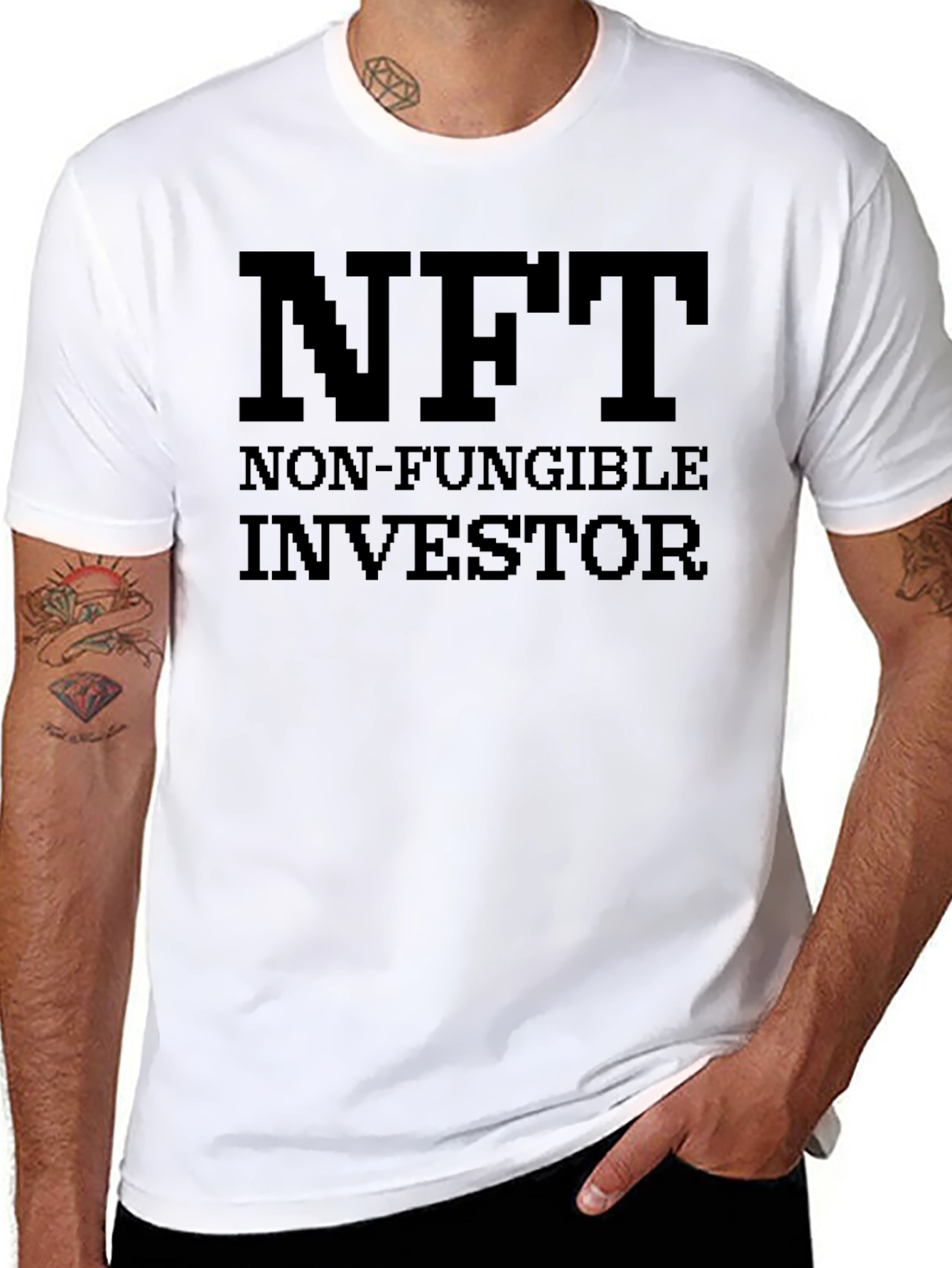 NFT Non-Fungible Investor Black T-Shirt