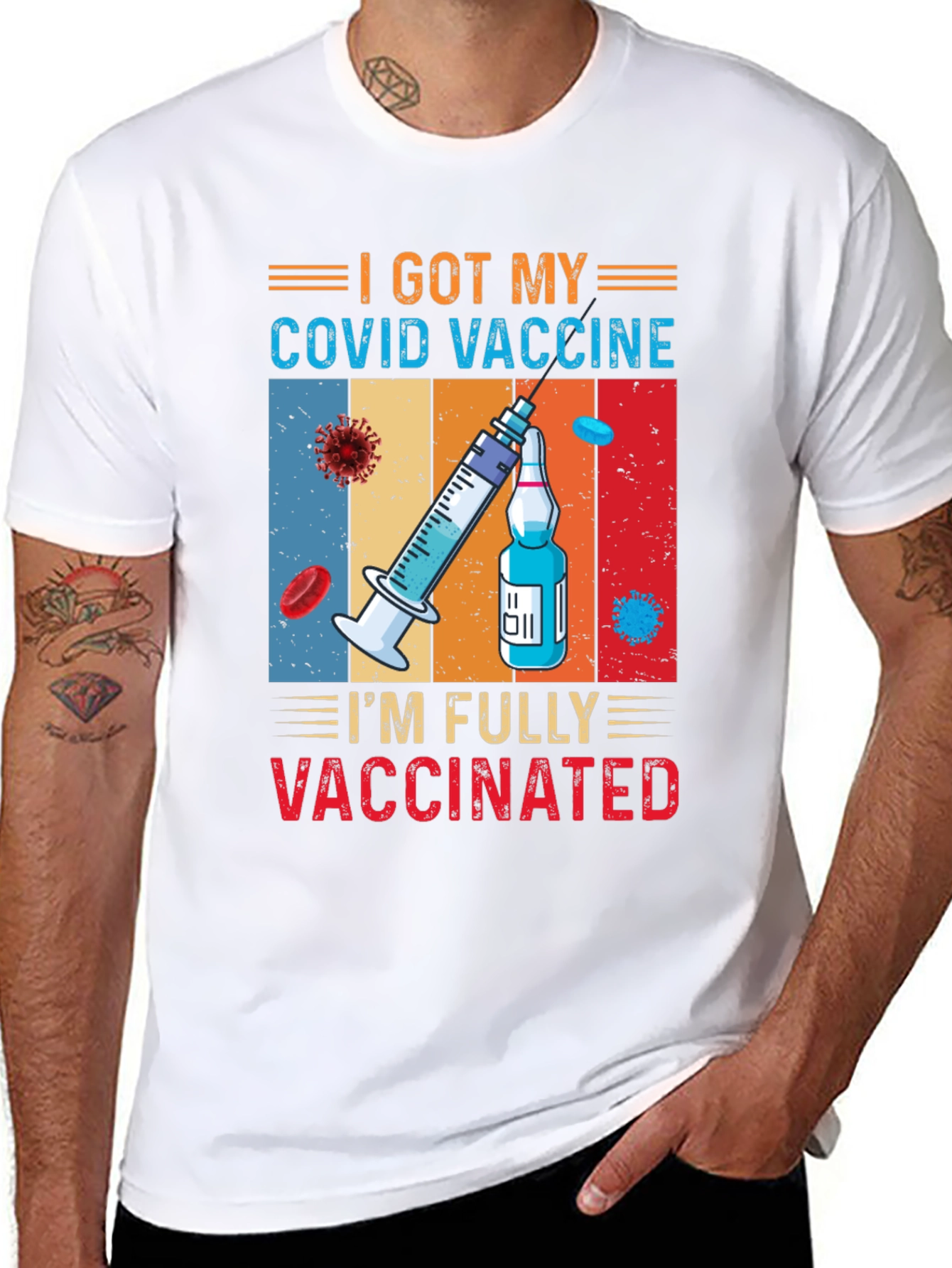 Fully Vaccinated COVID Vaccine Graphic Tee