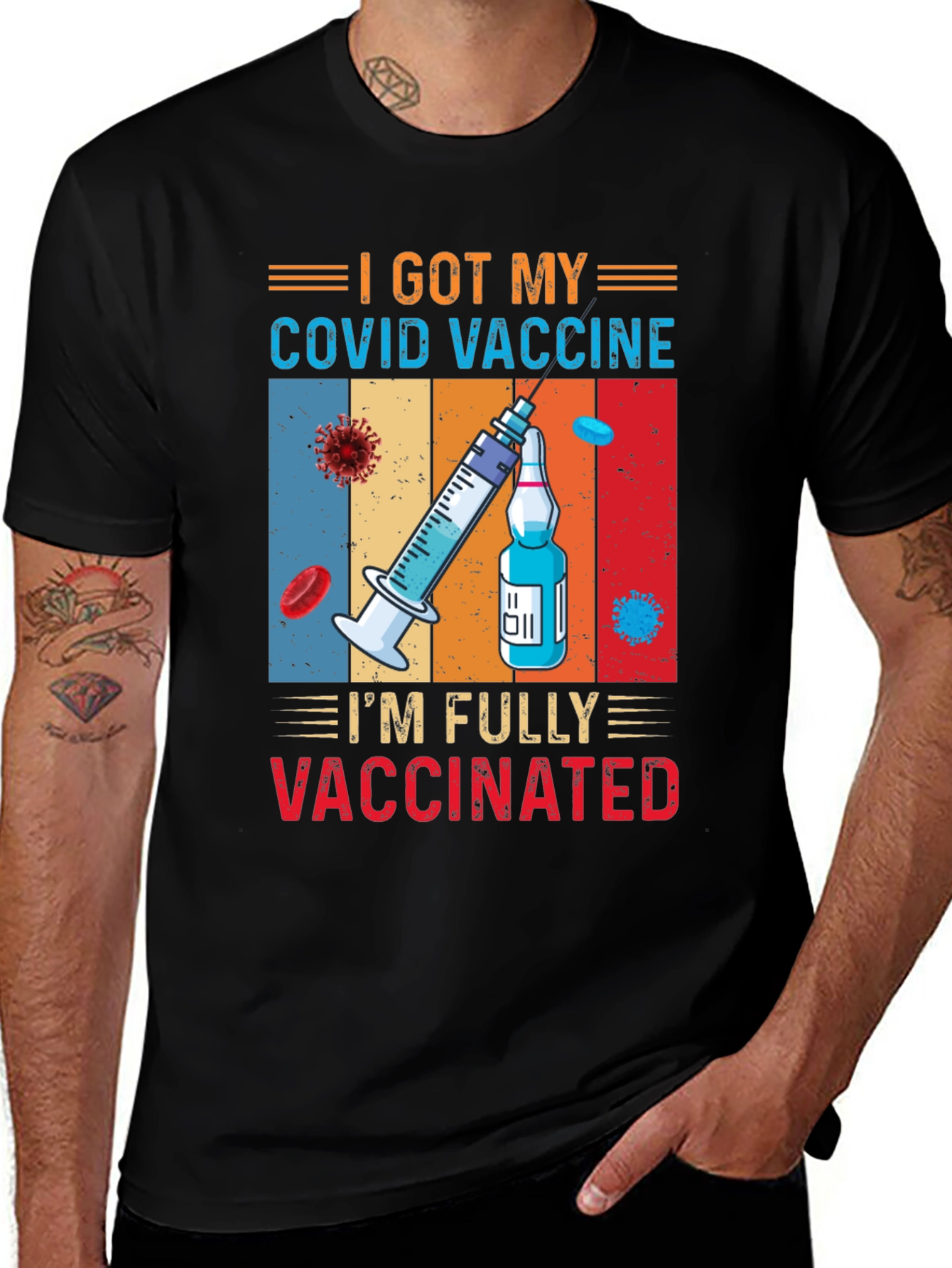 Fully Vaccinated COVID Vaccine Graphic Tee