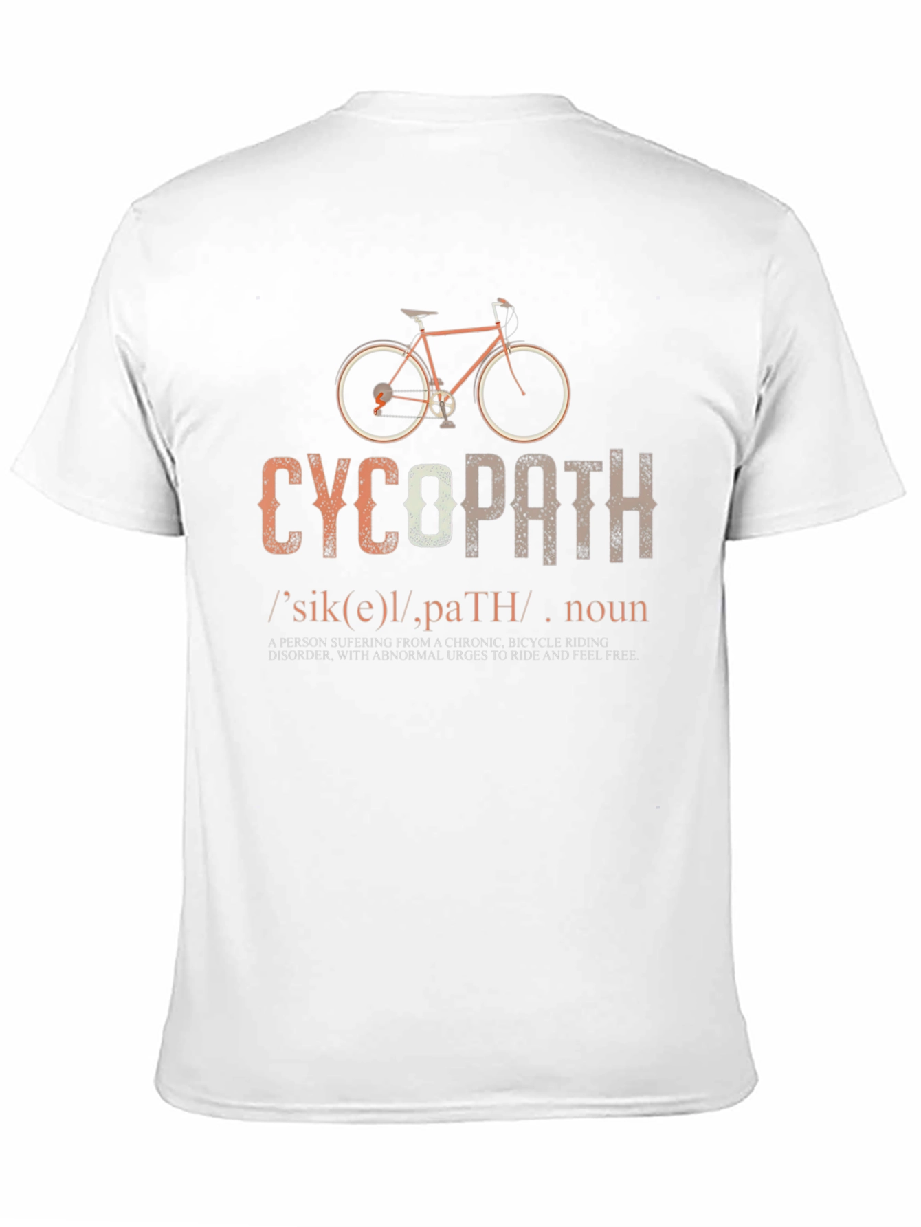 Funny Cycopath T-Shirt - Cycling Humor