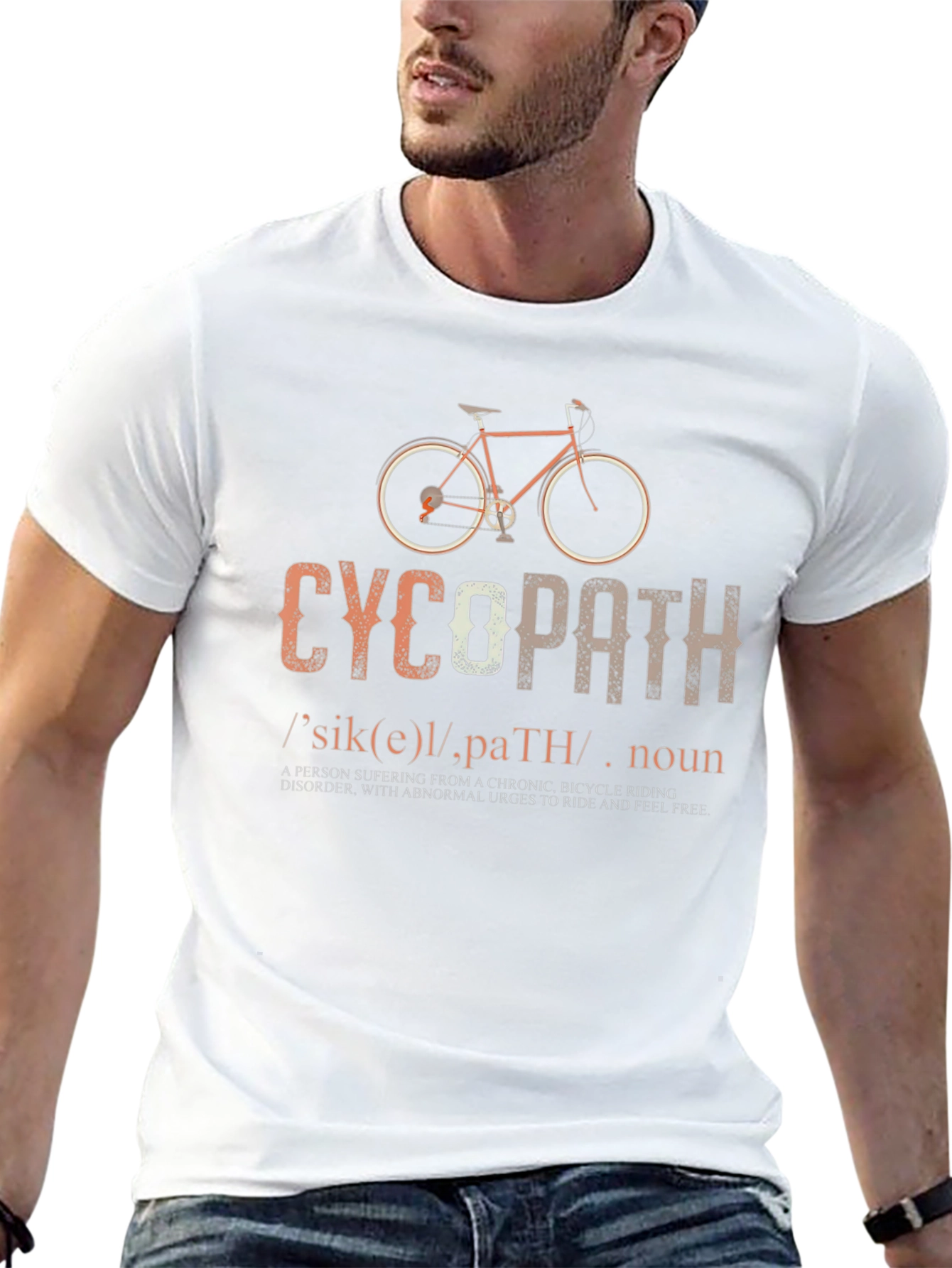 Funny Cycopath T-Shirt - Cycling Humor