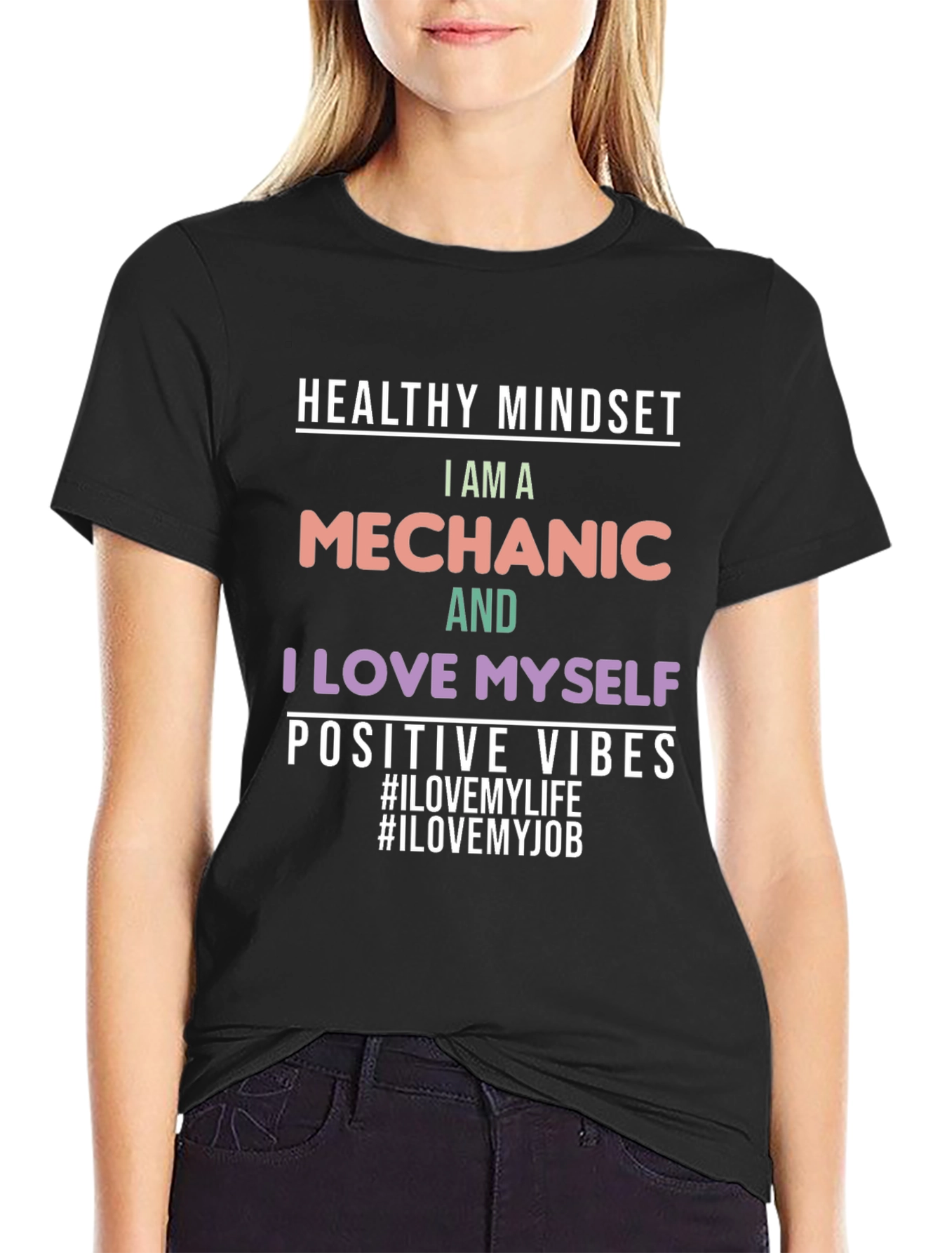 Mechanic I Love Myself Positive Vibes T-Shirt