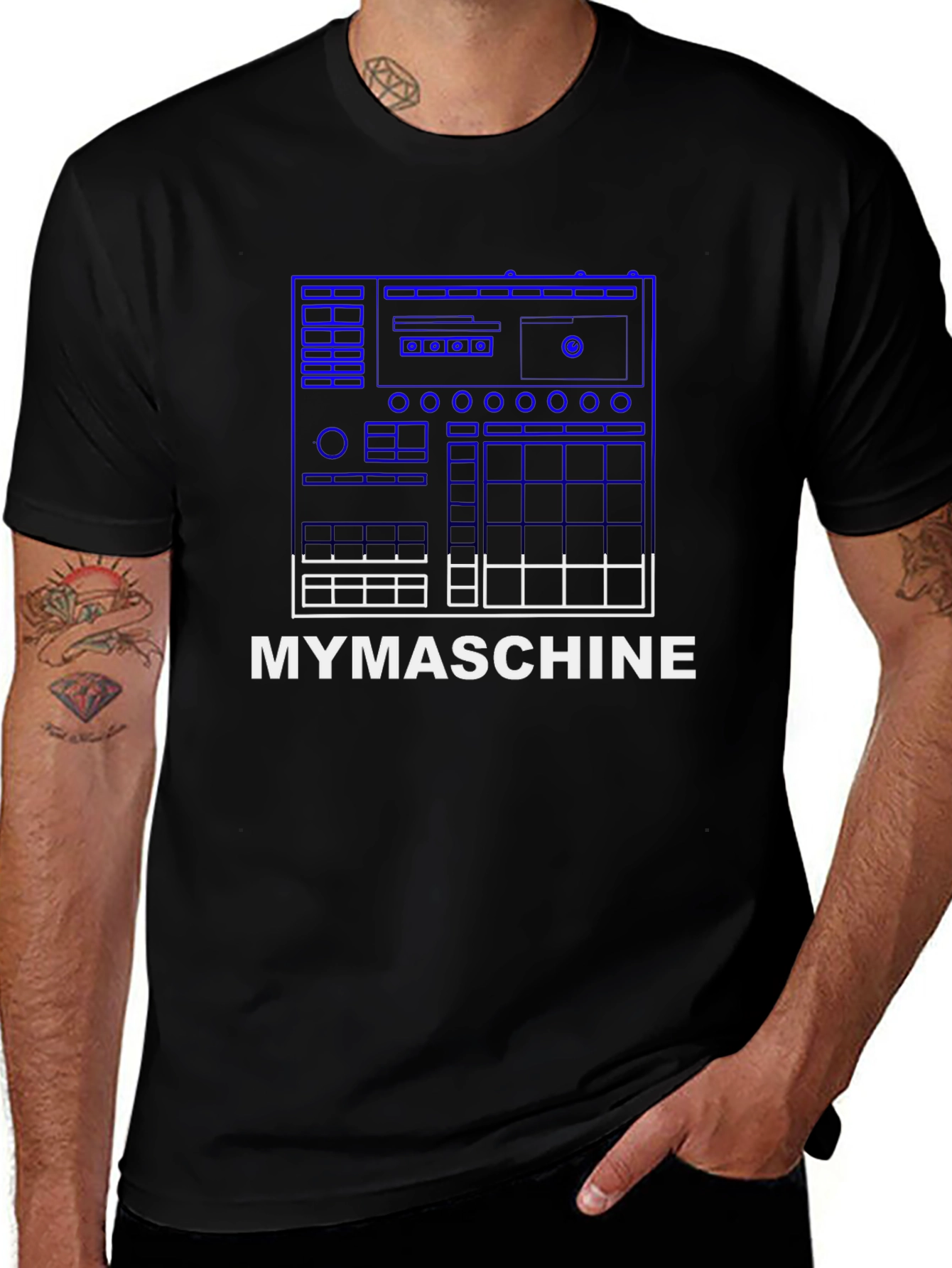 MYMACHINE Graphic T-Shirt - Black