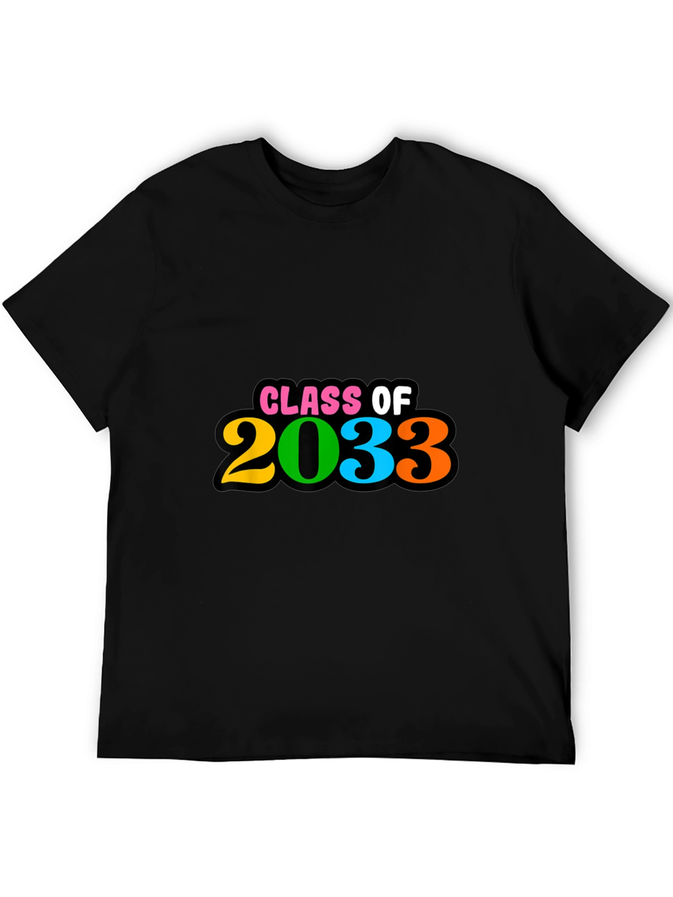 Class of 2033 Graphic Black T-Shirt