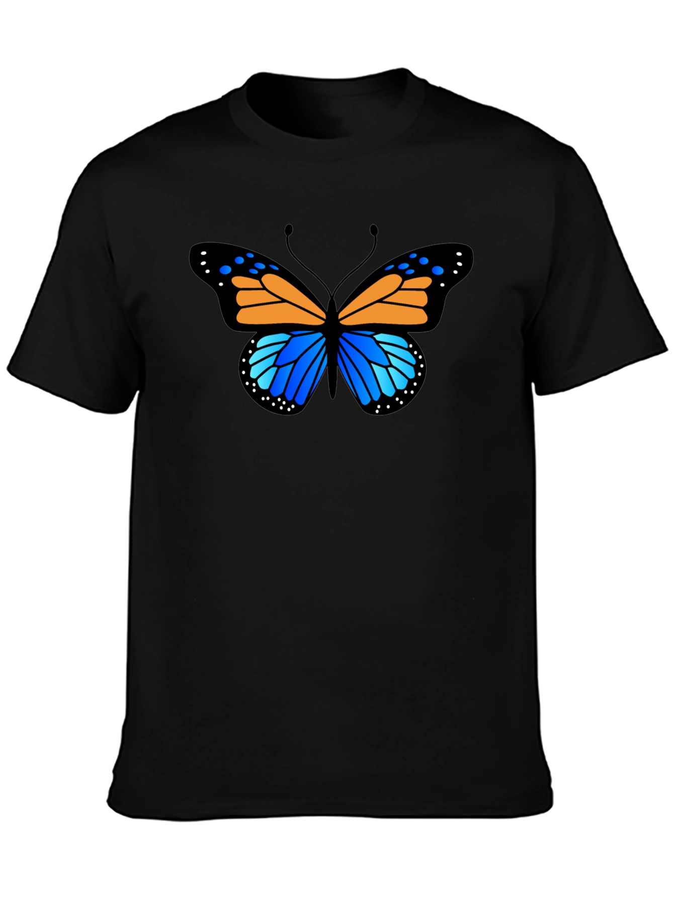 Butterfly Graphic Tee - Stylish Black T-Shirt