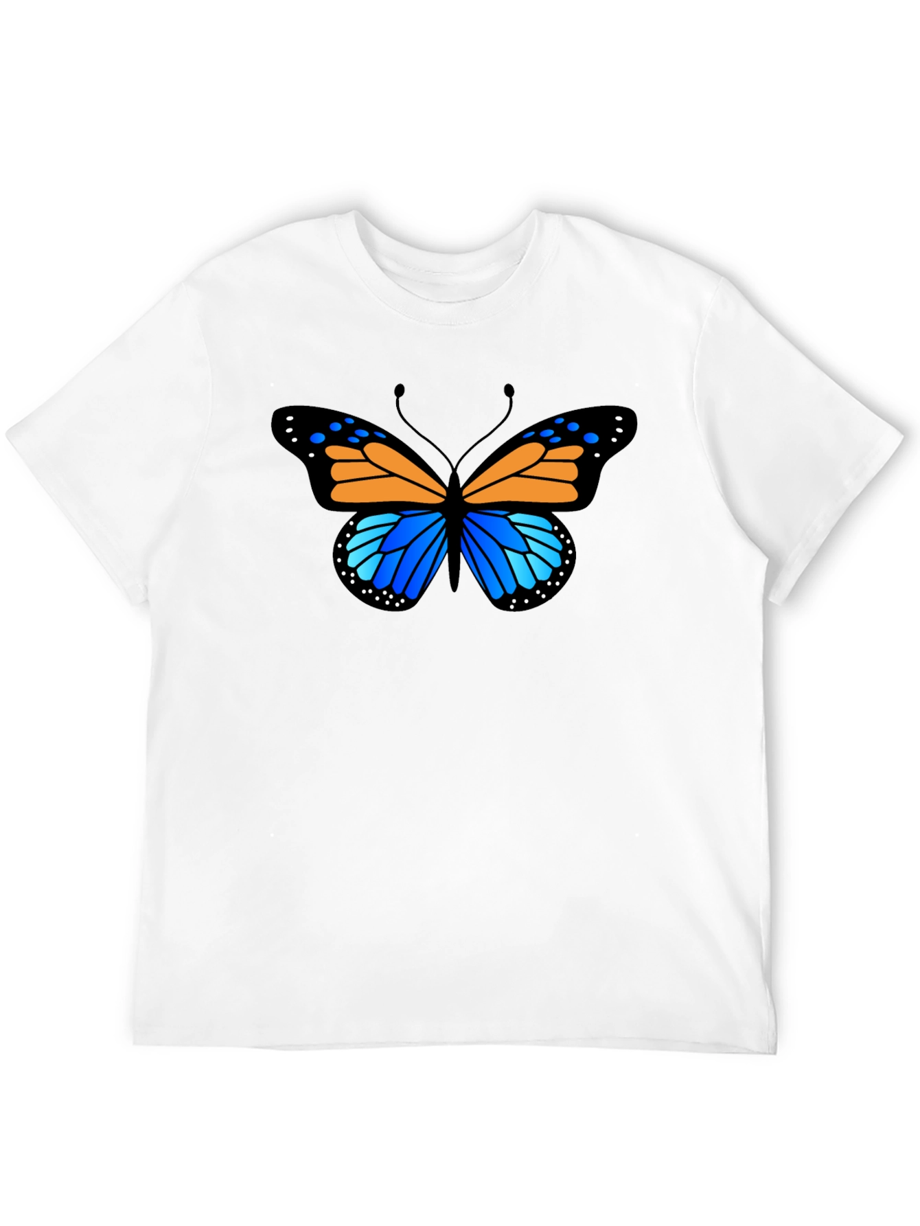Butterfly Graphic Tee - Stylish Black T-Shirt