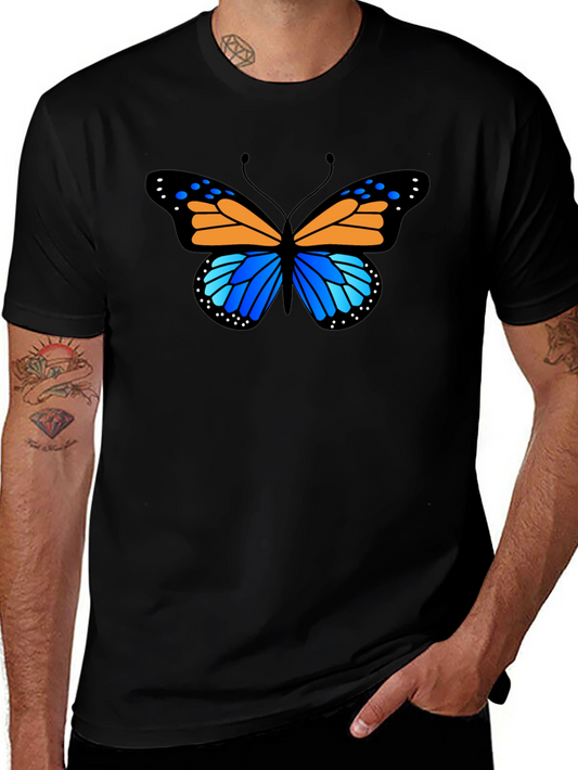 Butterfly Graphic Tee - Stylish Black T-Shirt