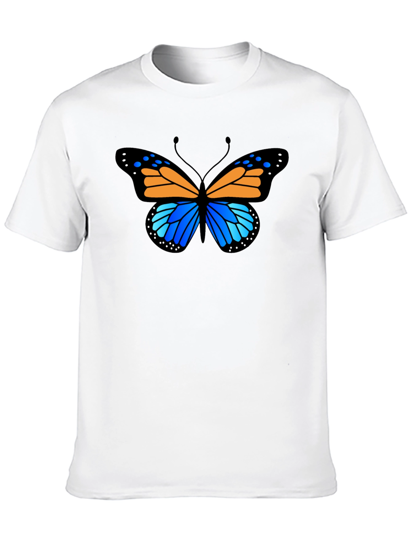 Butterfly Graphic Tee - Stylish Black T-Shirt