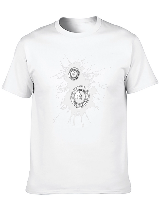 Speaker Graphic T-Shirt - Black Cotton Tee