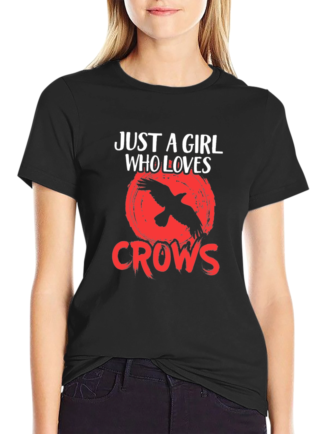 Just a Girl Who Loves Crows T-Shirt