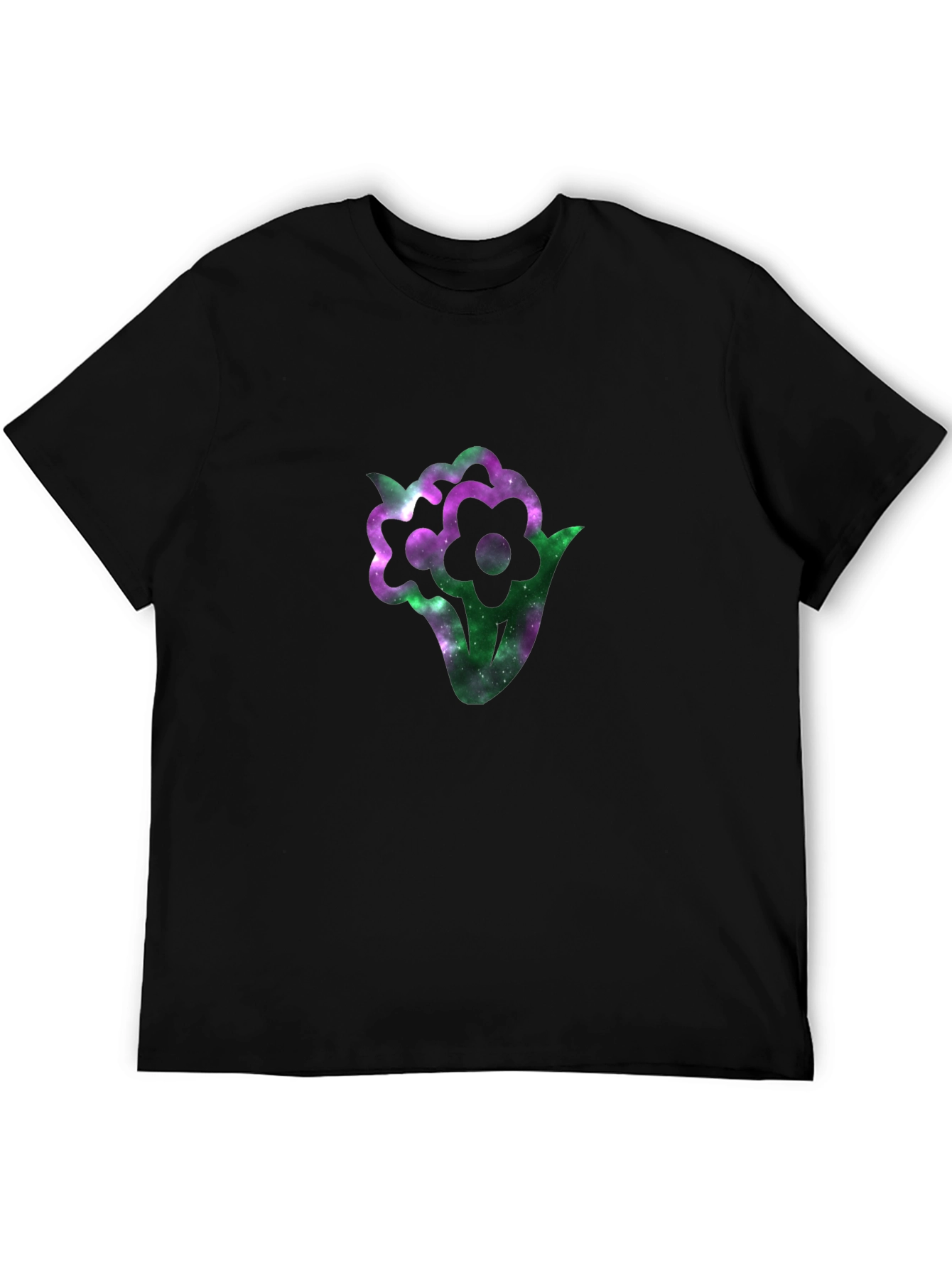 Galaxy Flower Graphic T-Shirt