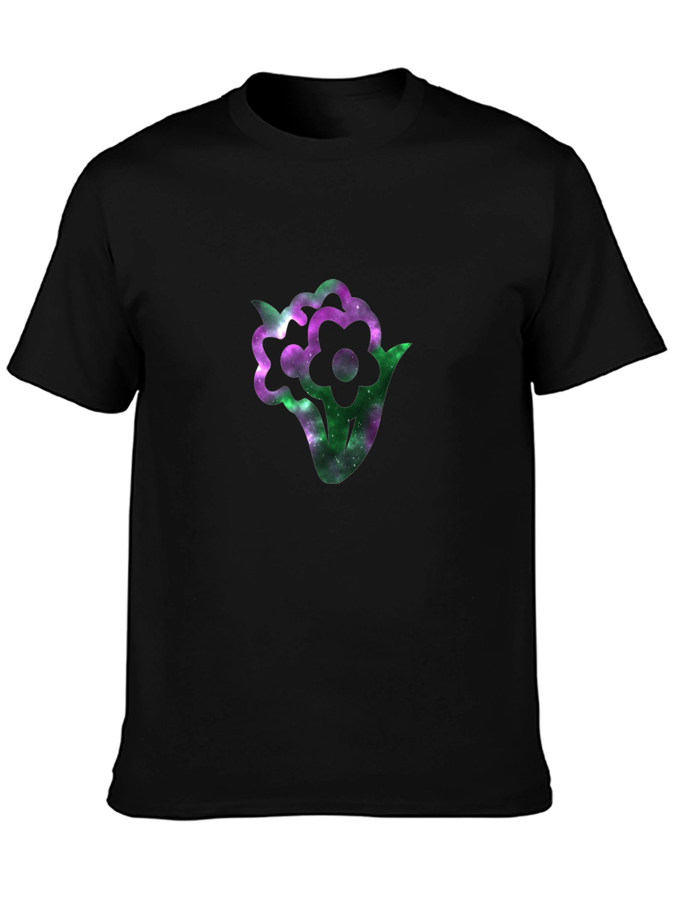 Galaxy Flower Graphic T-Shirt