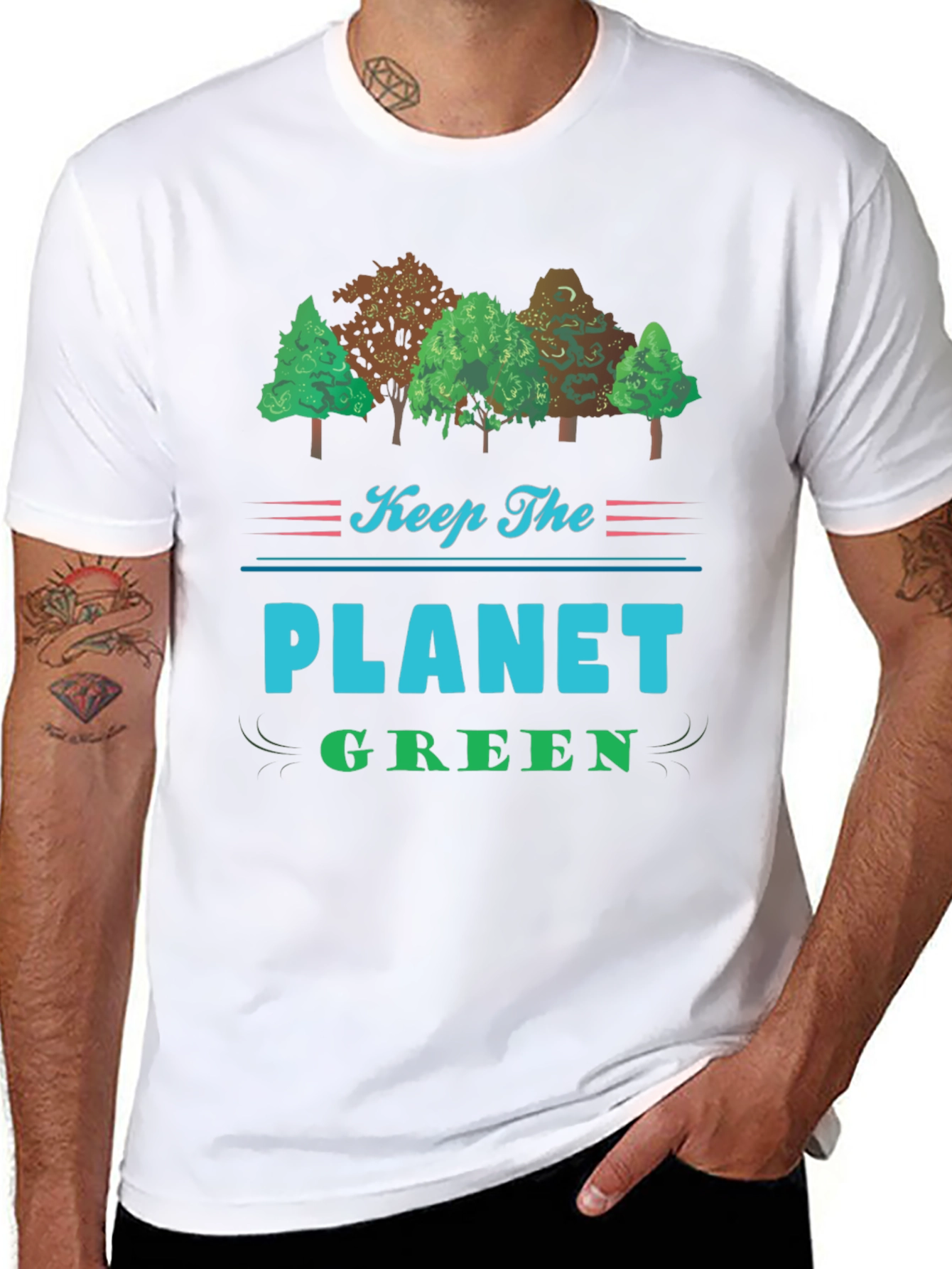 Keep The Planet Green Black T-Shirt