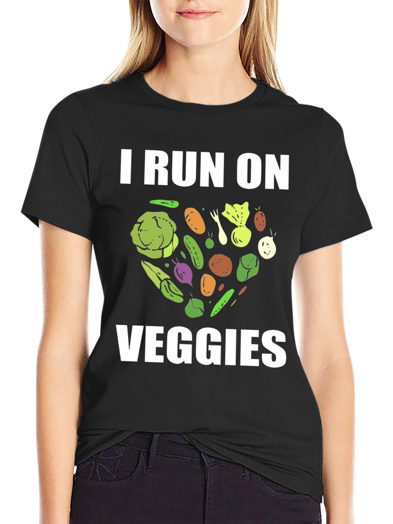 I Run On Veggies Graphic T-Shirt
