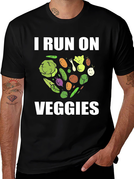 I Run On Veggies Graphic T-Shirt