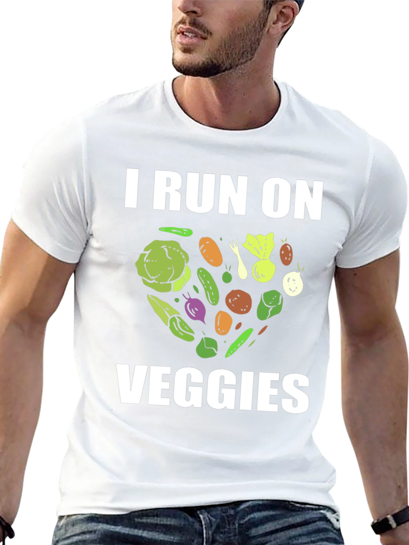 I Run On Veggies Graphic T-Shirt