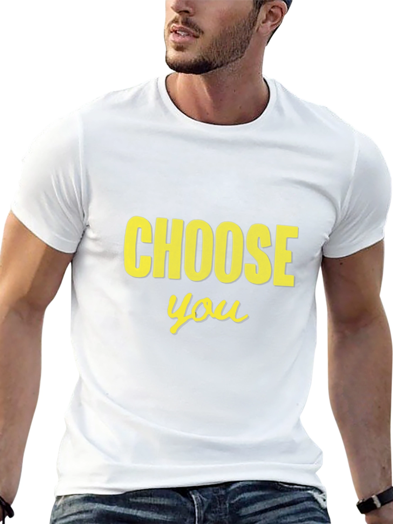 Choose You Graphic Tee - Black Cotton T-Shirt