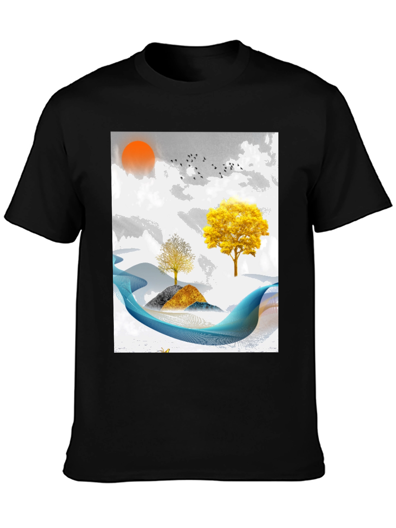 Abstract Landscape Graphic Tee