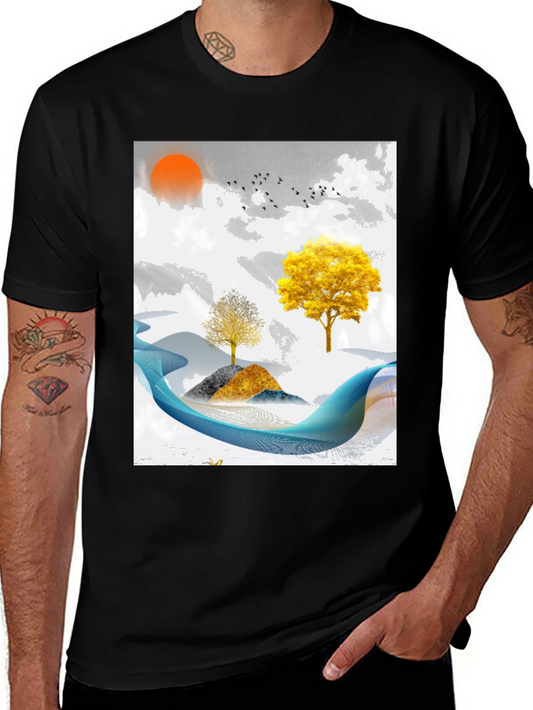 Abstract Landscape Graphic Tee