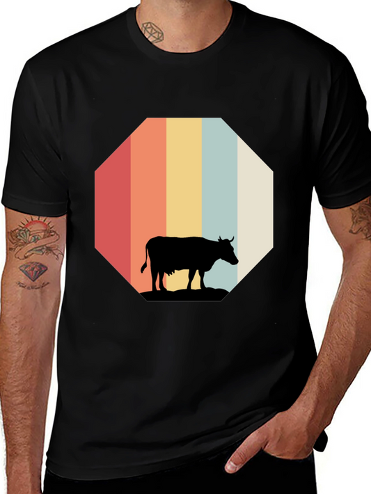 Retro Cow Graphic Tee