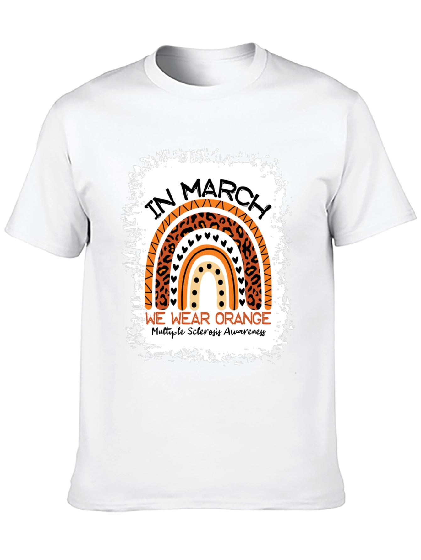 Orange Rainbow MS Awareness T-Shirt
