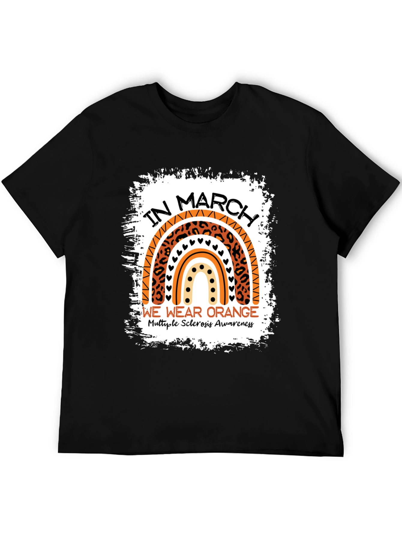 Orange Rainbow MS Awareness T-Shirt