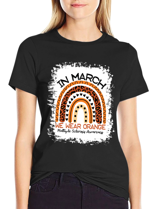 Orange Rainbow MS Awareness T-Shirt