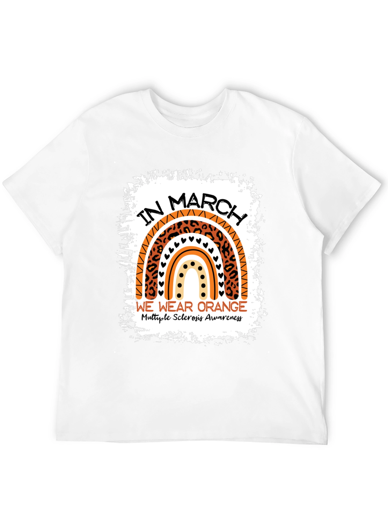 Orange Rainbow MS Awareness T-Shirt