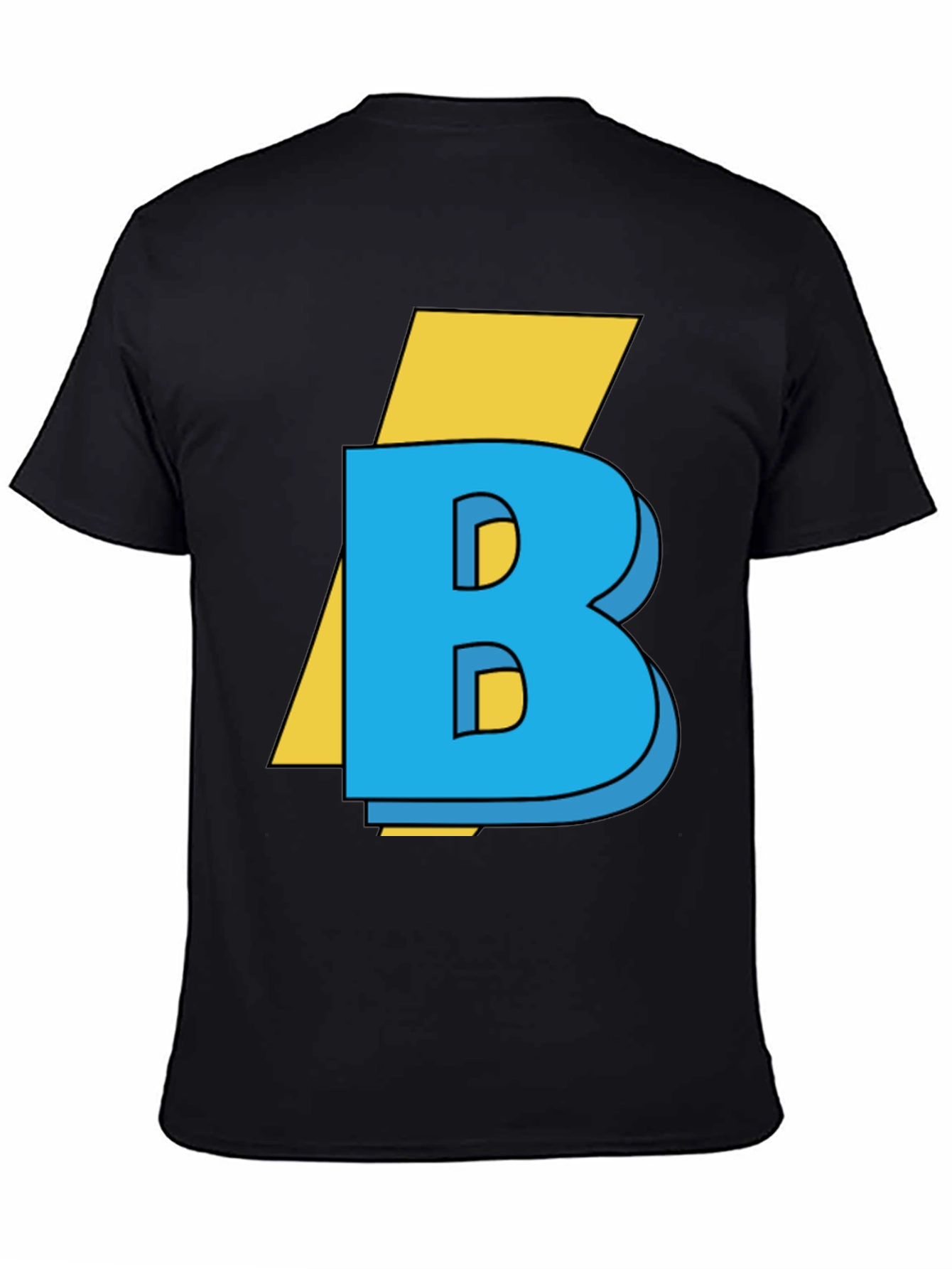 Bold B Graphic Tee - Stylish Cotton Blend